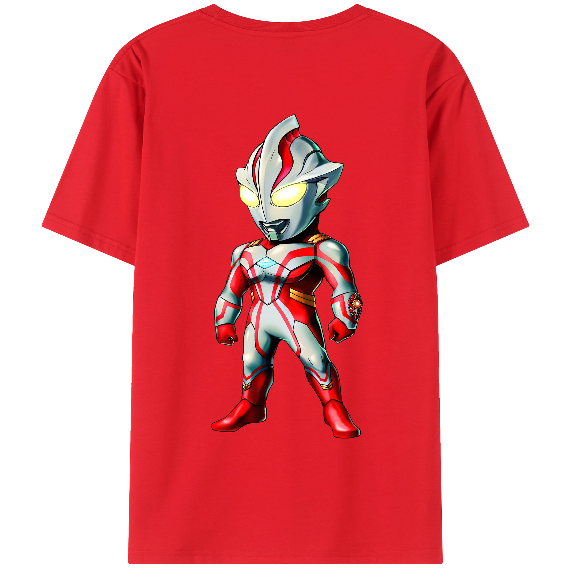 （画像用） ウルトラマン Ultraman 綿100％ メンズ半袖Tシャツ（バックプリント） 通気性