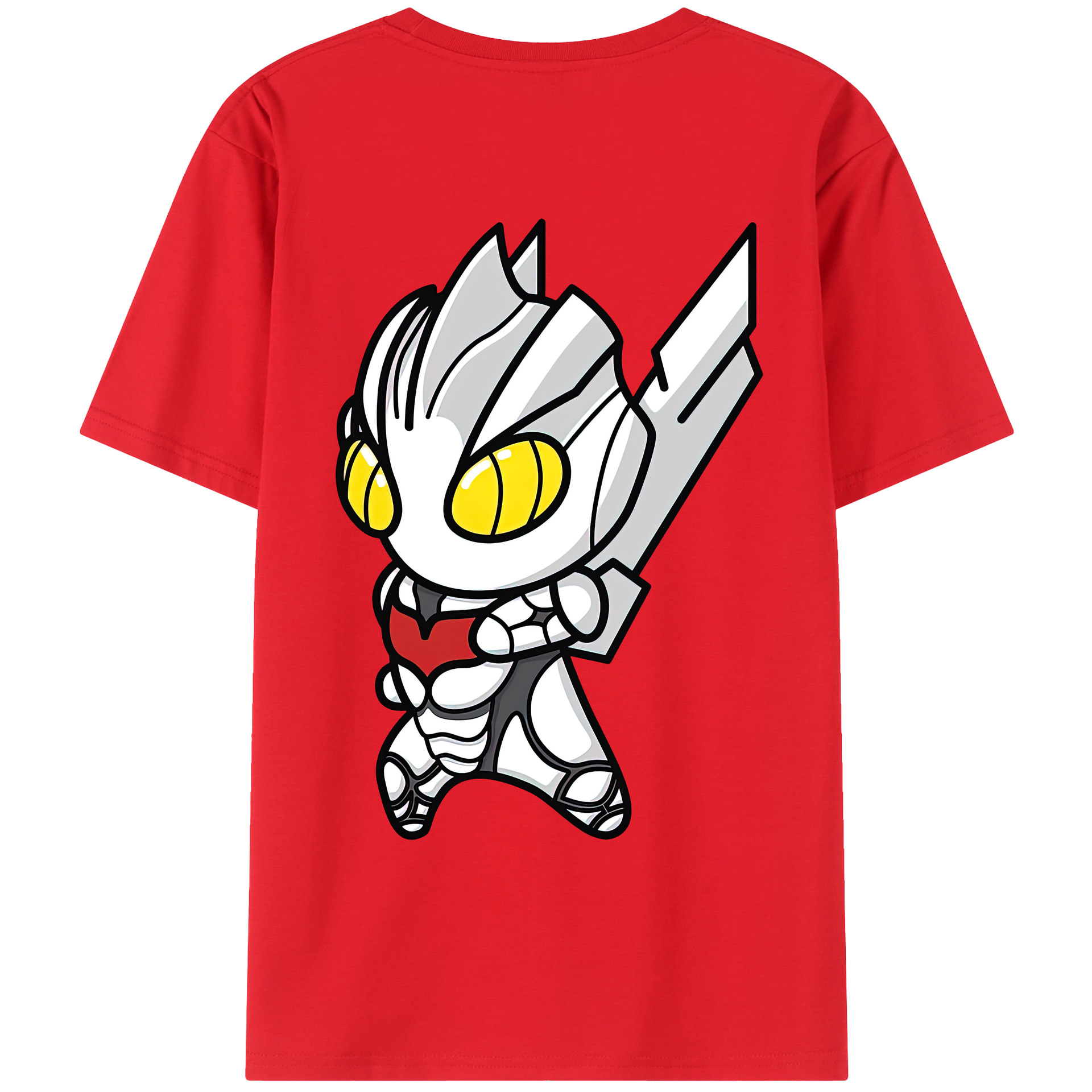 （画像用） ウルトラマン Ultraman 綿100％ メンズ半袖Tシャツ（バックプリント） 通気性