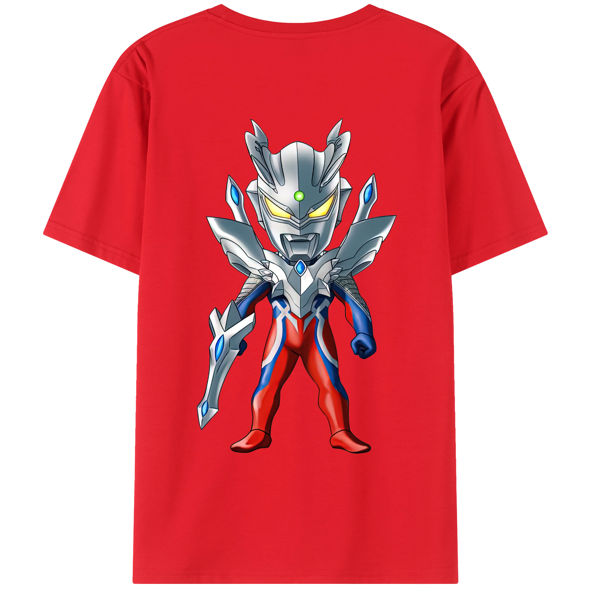 （画像用） ウルトラマン Ultraman 綿100％ メンズ半袖Tシャツ（バックプリント） 通気性