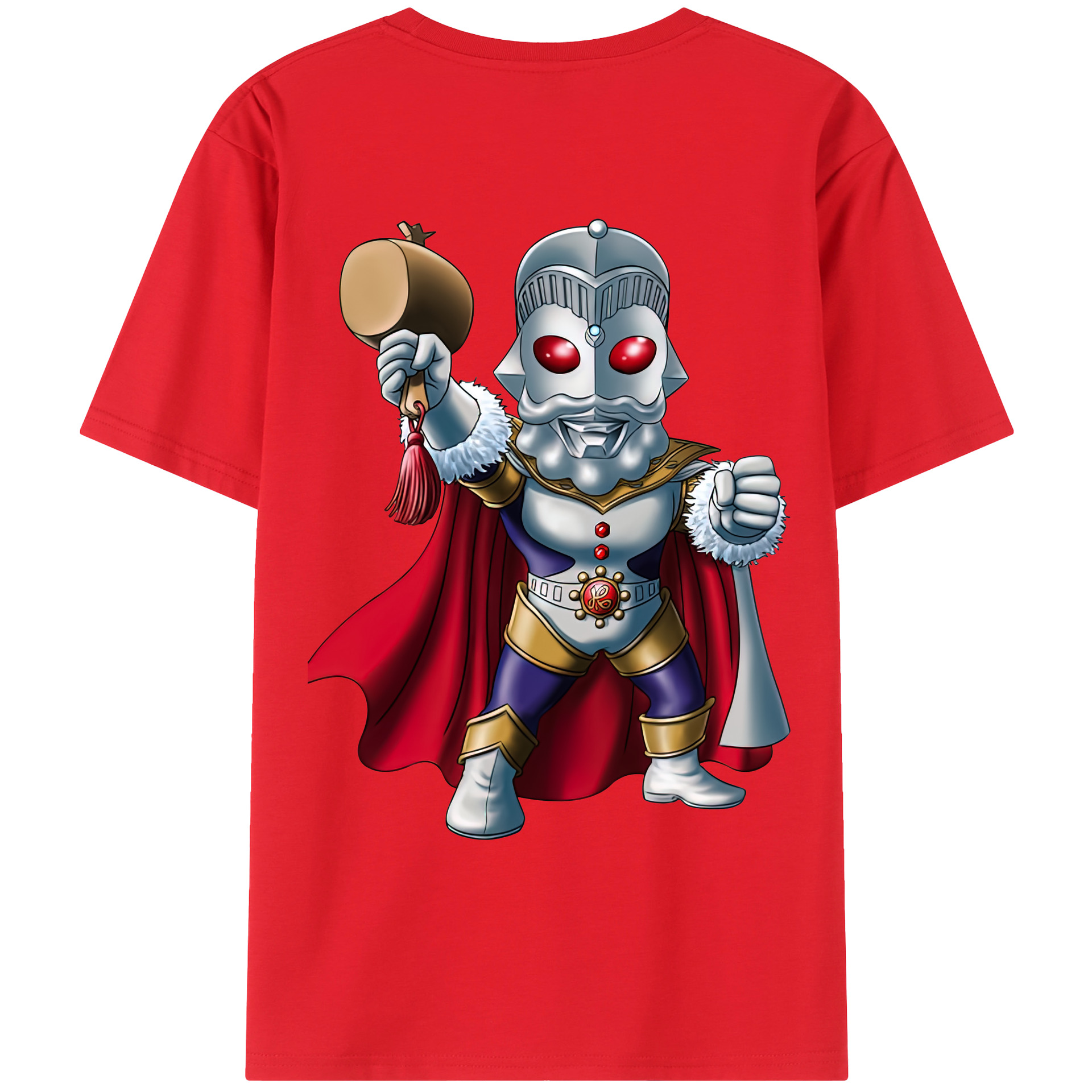 （画像用） ウルトラマン Ultraman 綿100％ メンズ半袖Tシャツ（バックプリント） 通気性