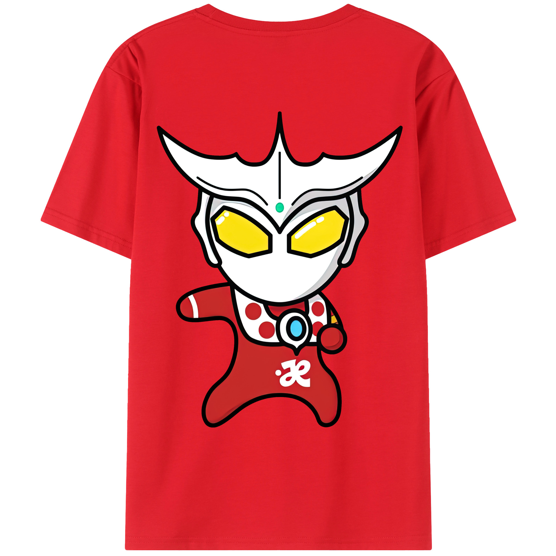 （画像用） ウルトラマン Ultraman 綿100％ メンズ半袖Tシャツ（バックプリント） 通気性