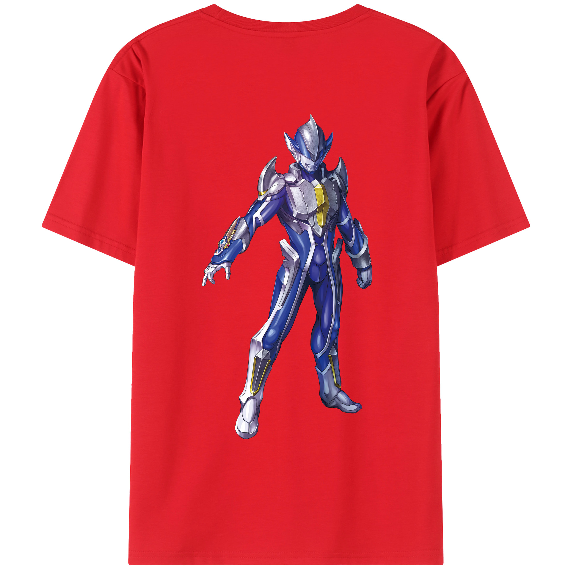 （画像用） ウルトラマン Ultraman 綿100％ メンズ半袖Tシャツ（バックプリント） 通気性