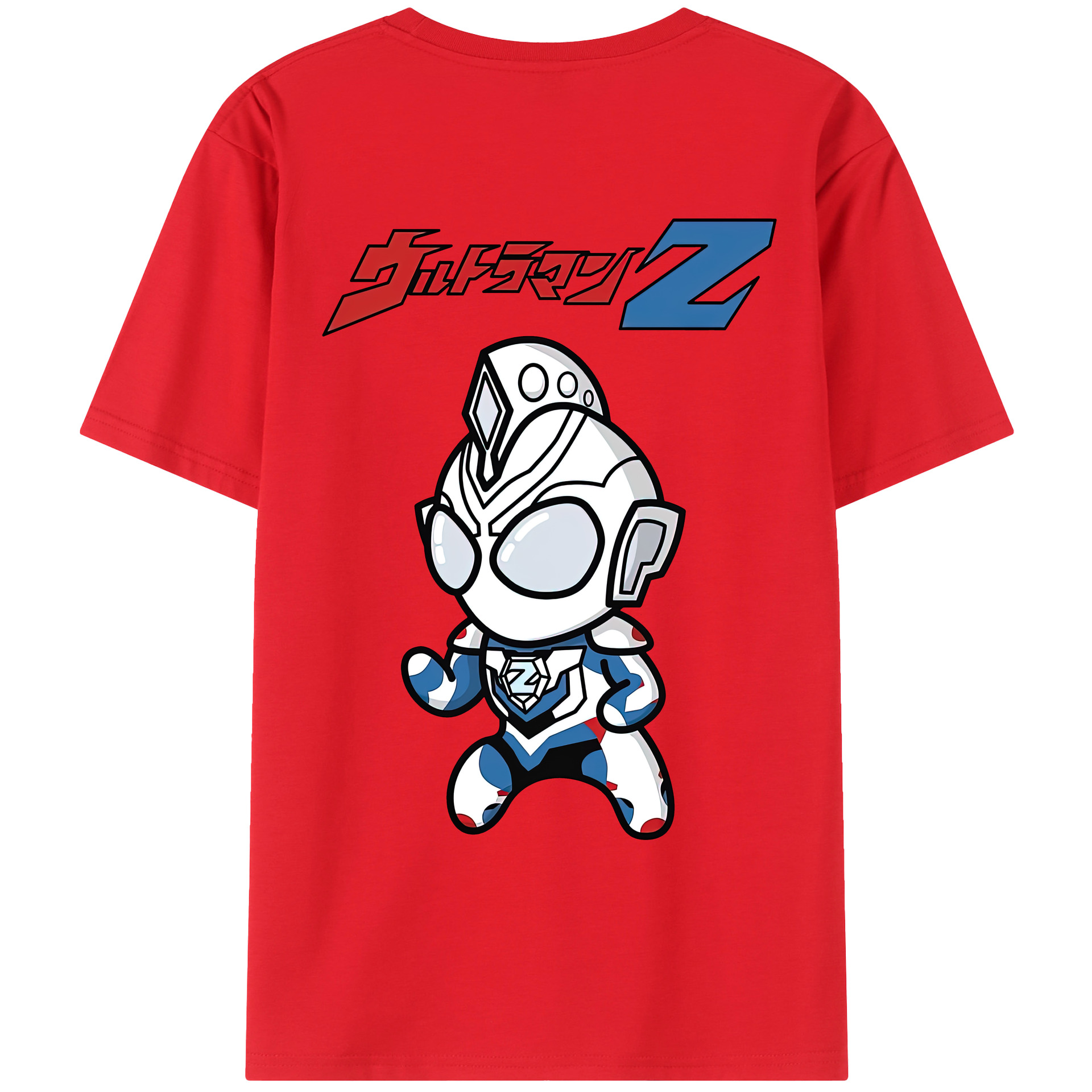 （画像用） ウルトラマン Ultraman 綿100％ メンズ半袖Tシャツ（バックプリント） 通気性