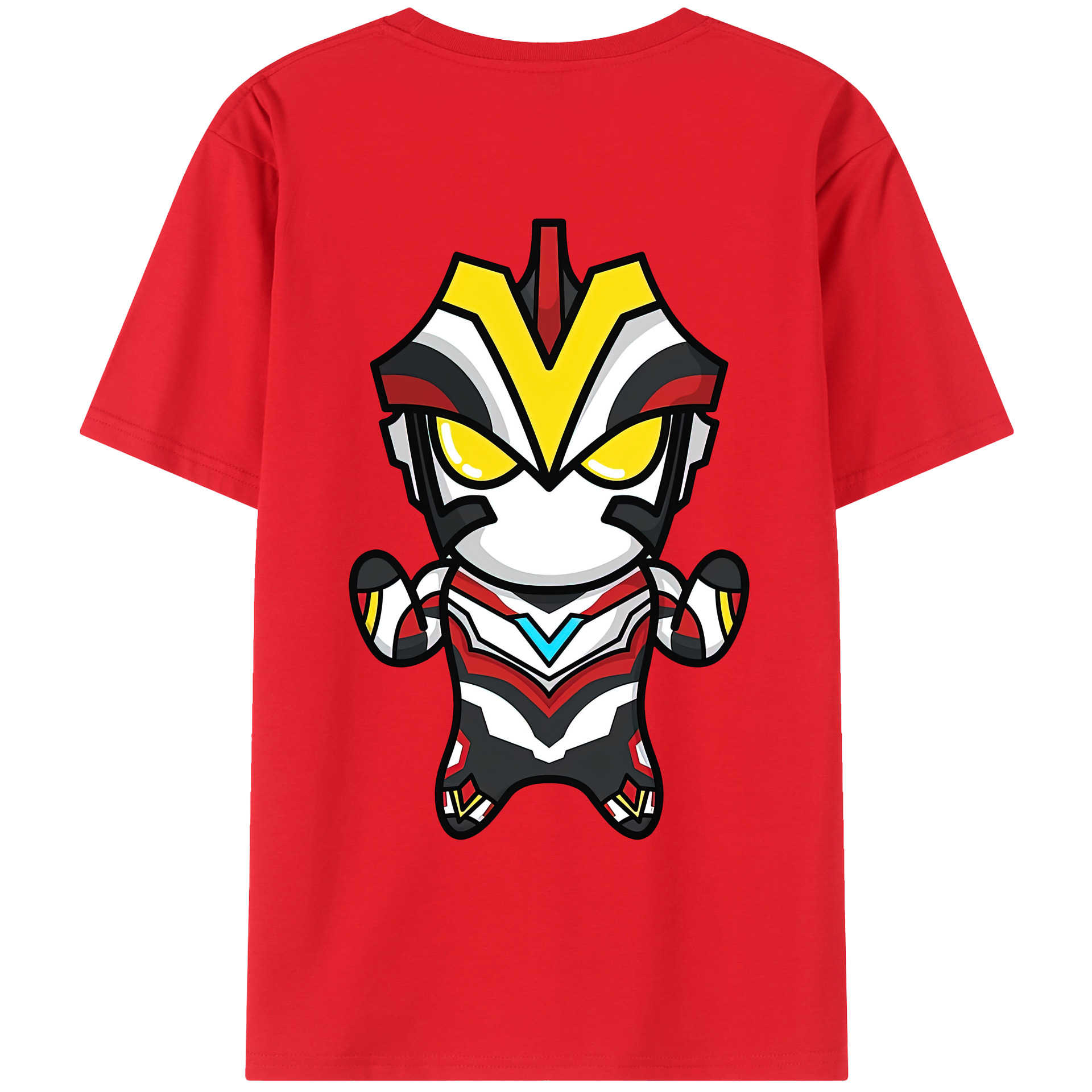 （画像用） ウルトラマン Ultraman 綿100％ メンズ半袖Tシャツ（バックプリント） 通気性
