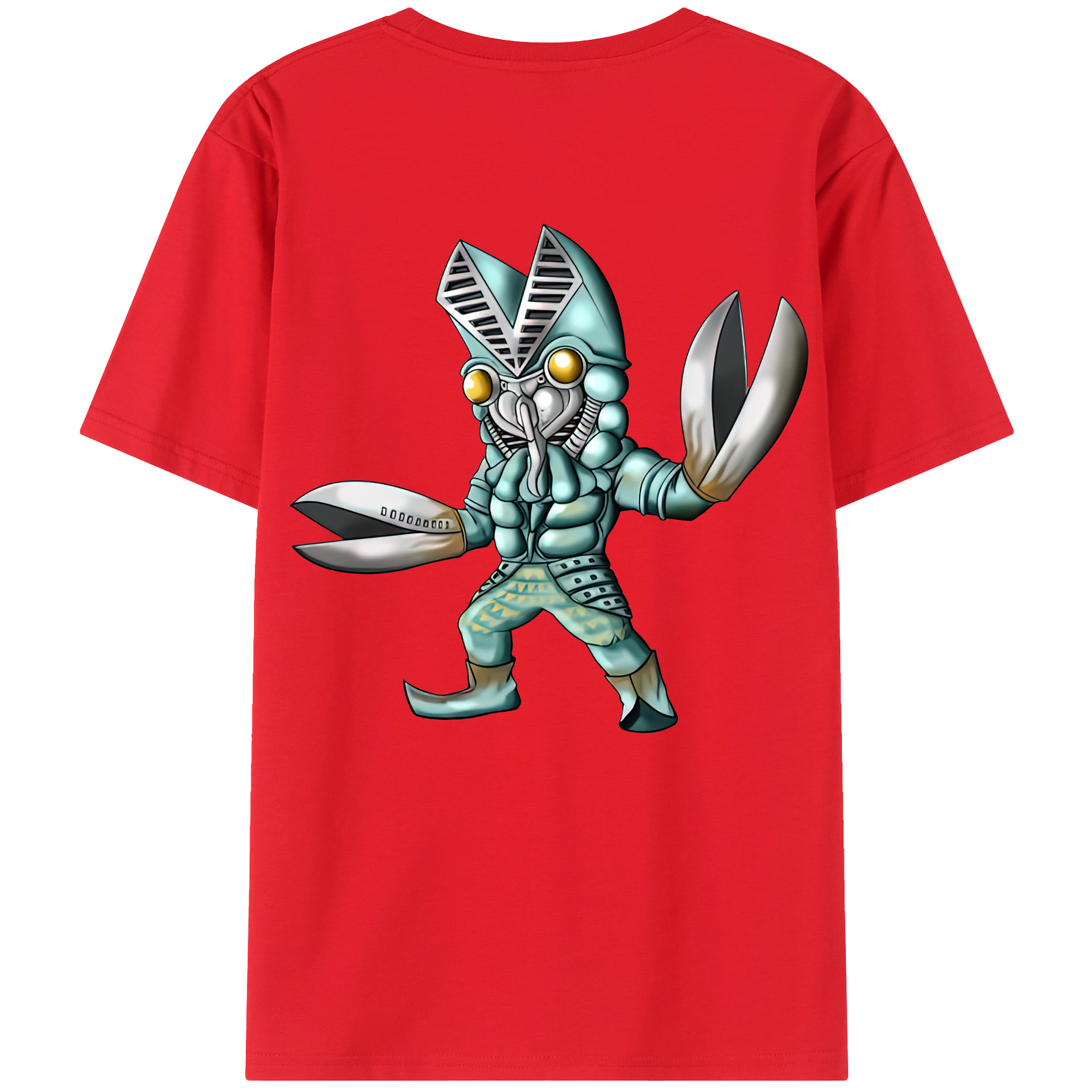 （画像用） ウルトラマン Ultraman 綿100％ メンズ半袖Tシャツ（バックプリント） 通気性