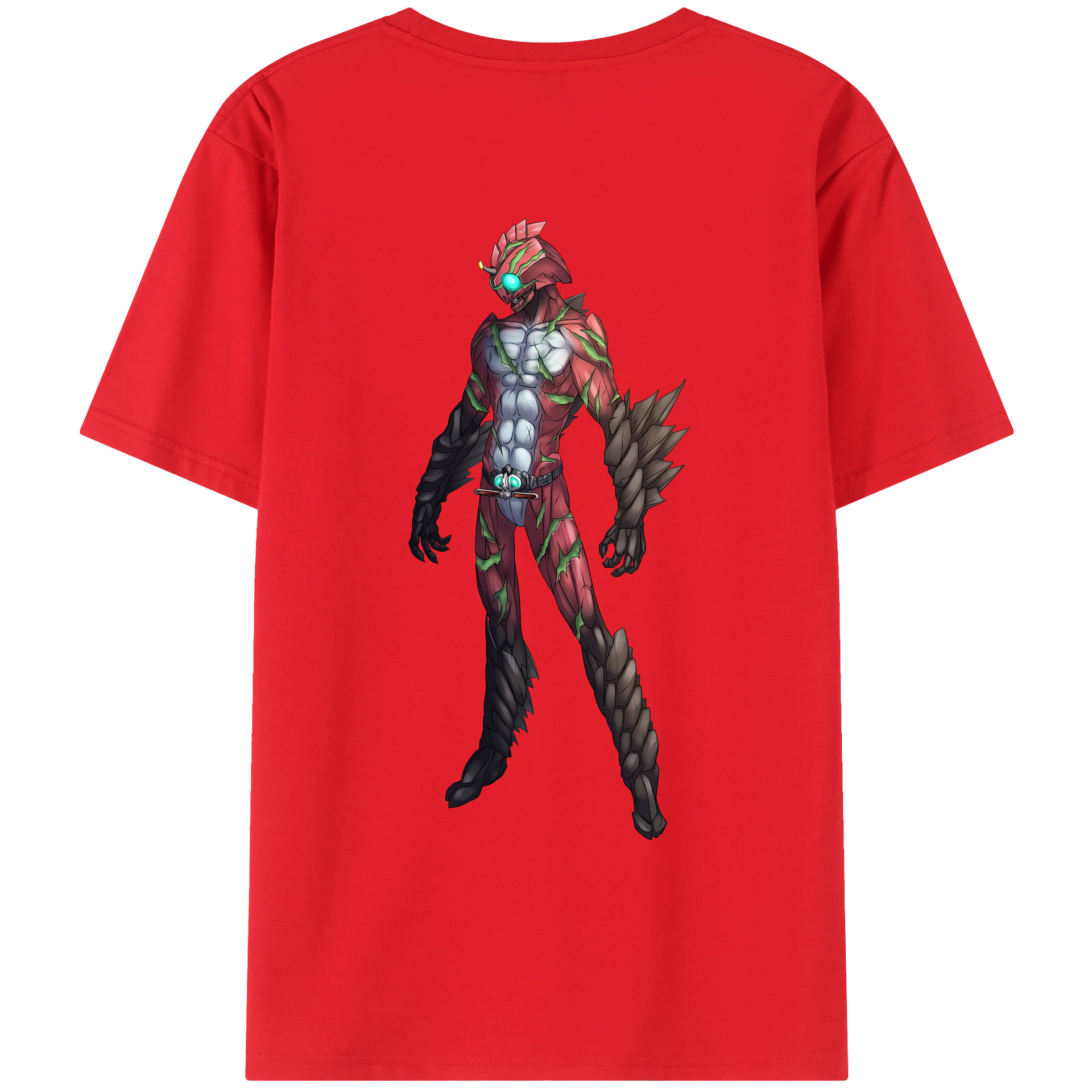 （画像用） ウルトラマン Ultraman 綿100％ メンズ半袖Tシャツ（バックプリント） 通気性
