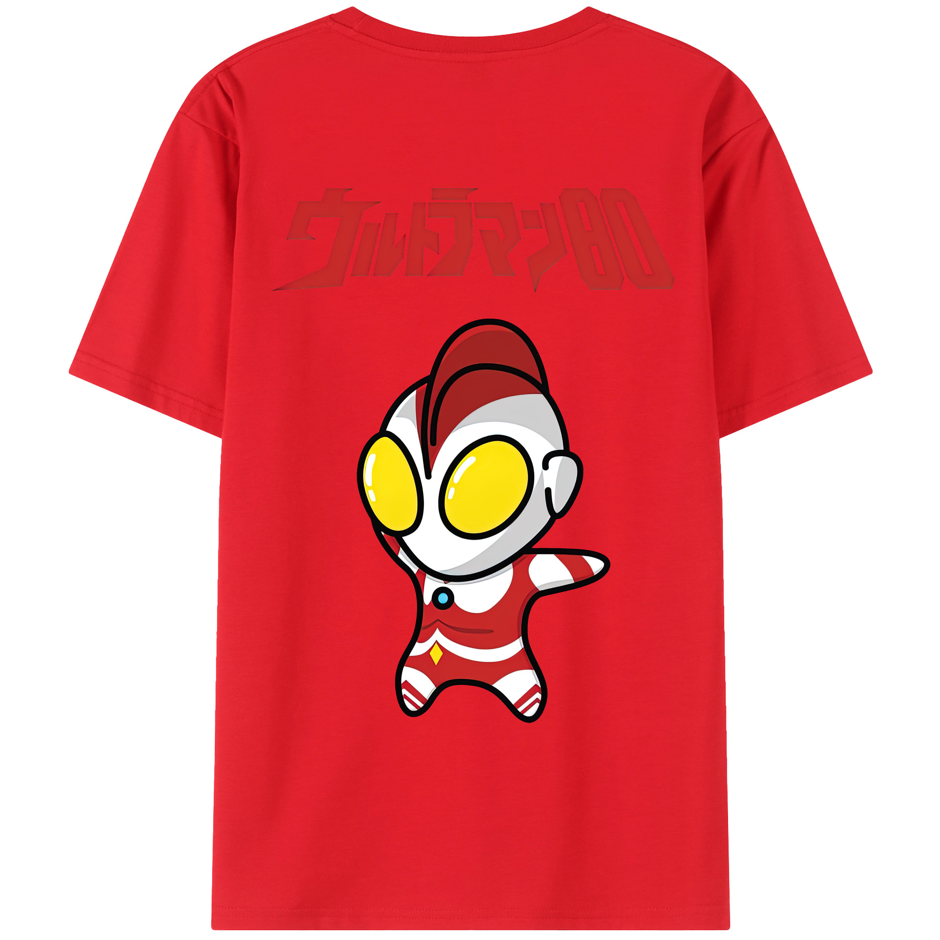 （画像用） ウルトラマン Ultraman 綿100％ メンズ半袖Tシャツ（バックプリント） 通気性