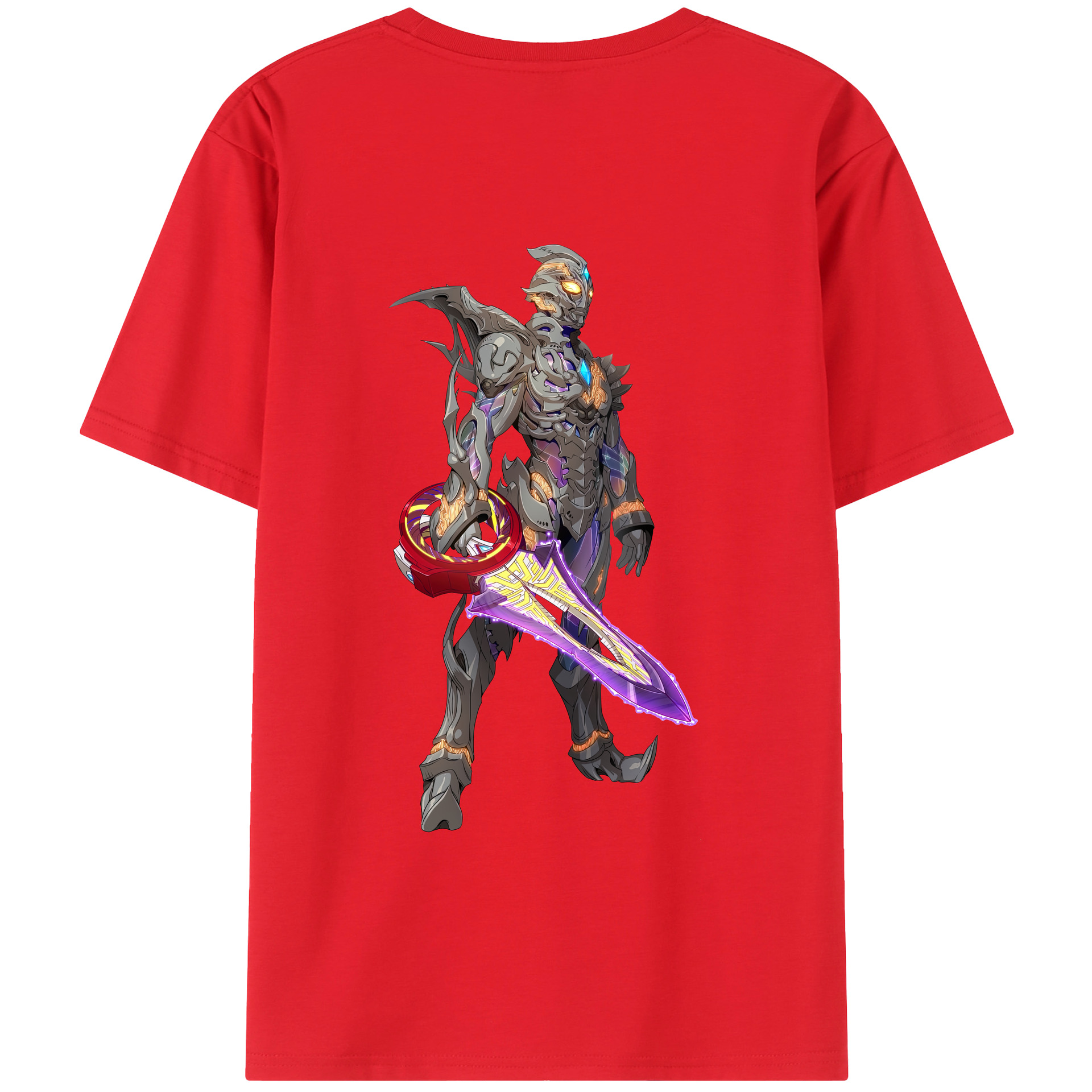 （画像用） ウルトラマン Ultraman 綿100％ メンズ半袖Tシャツ（バックプリント） 通気性