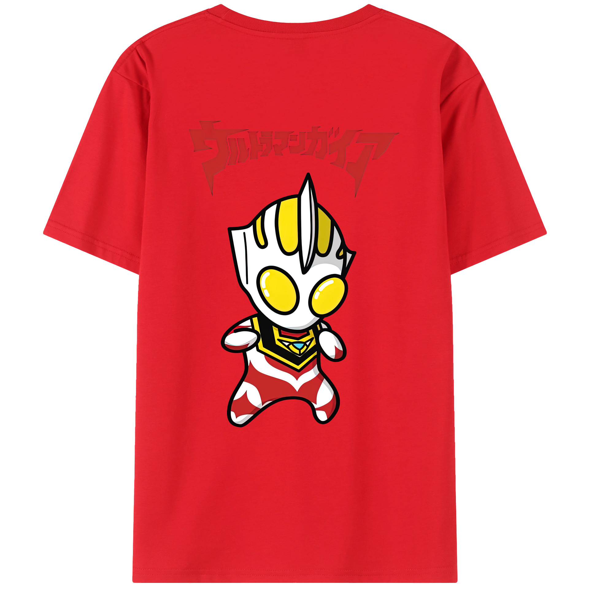 （画像用） ウルトラマン Ultraman 綿100％ メンズ半袖Tシャツ（バックプリント） 通気性