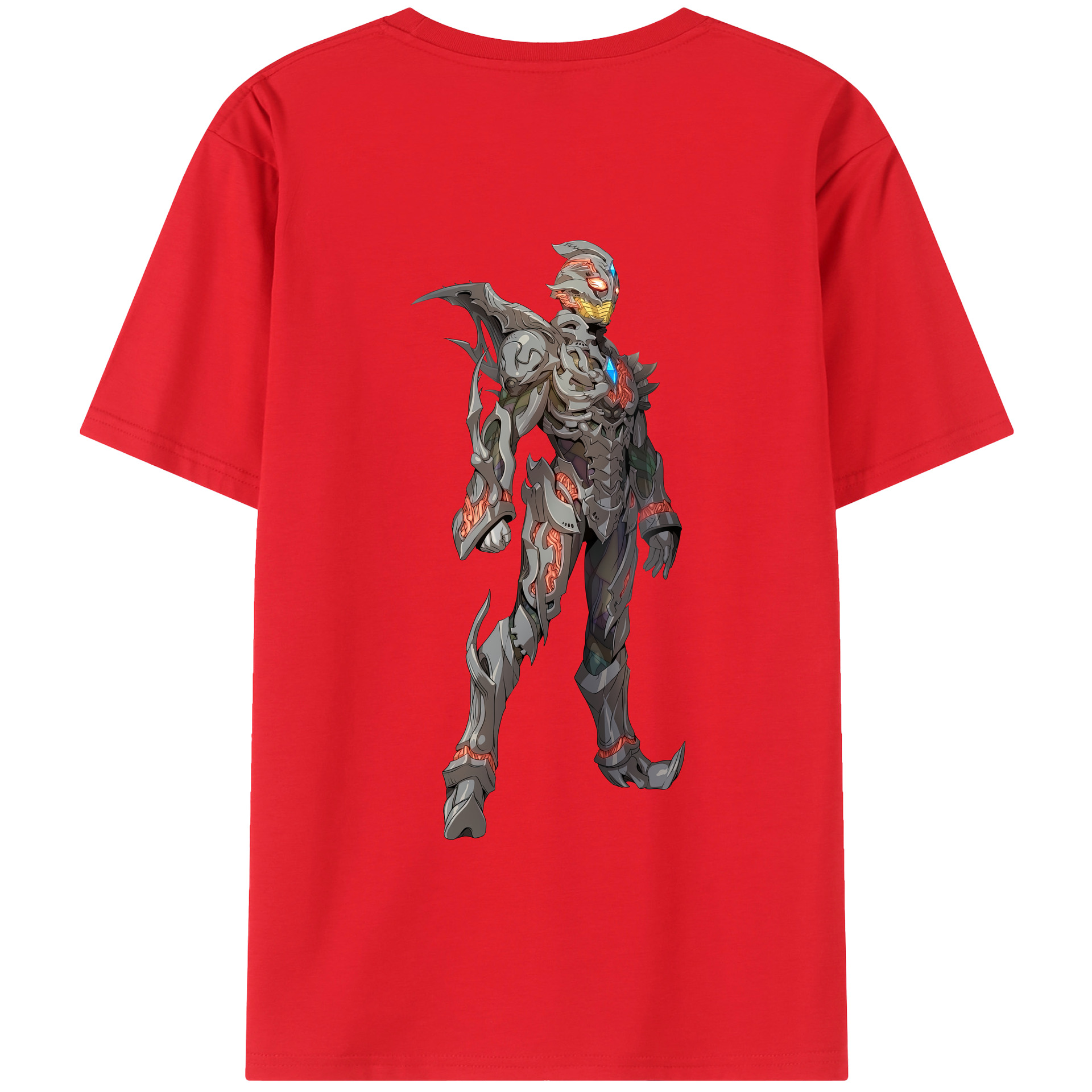 （画像用） ウルトラマン Ultraman 綿100％ メンズ半袖Tシャツ（バックプリント） 通気性