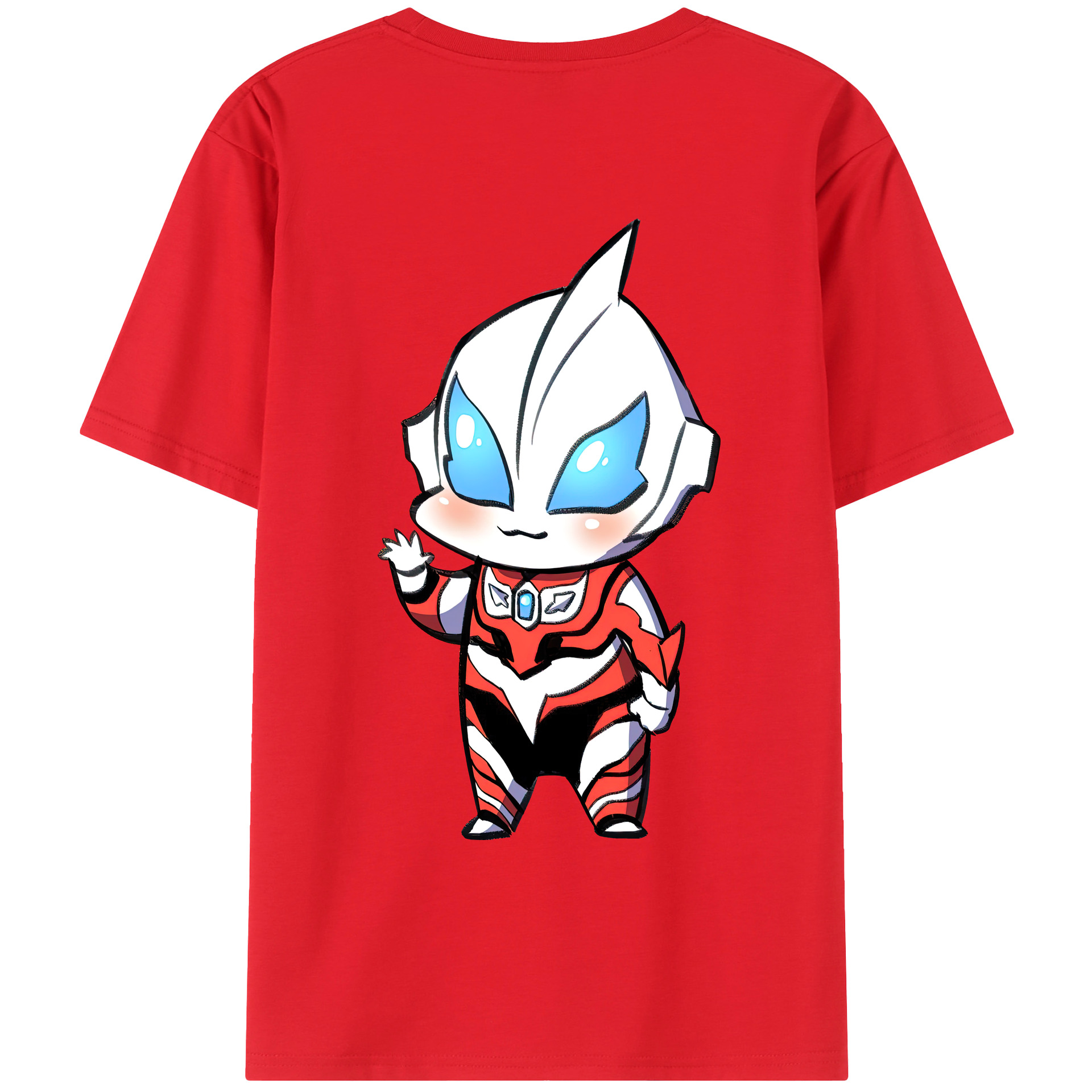 （画像用） ウルトラマン Ultraman 綿100％ メンズ半袖Tシャツ（バックプリント） 通気性