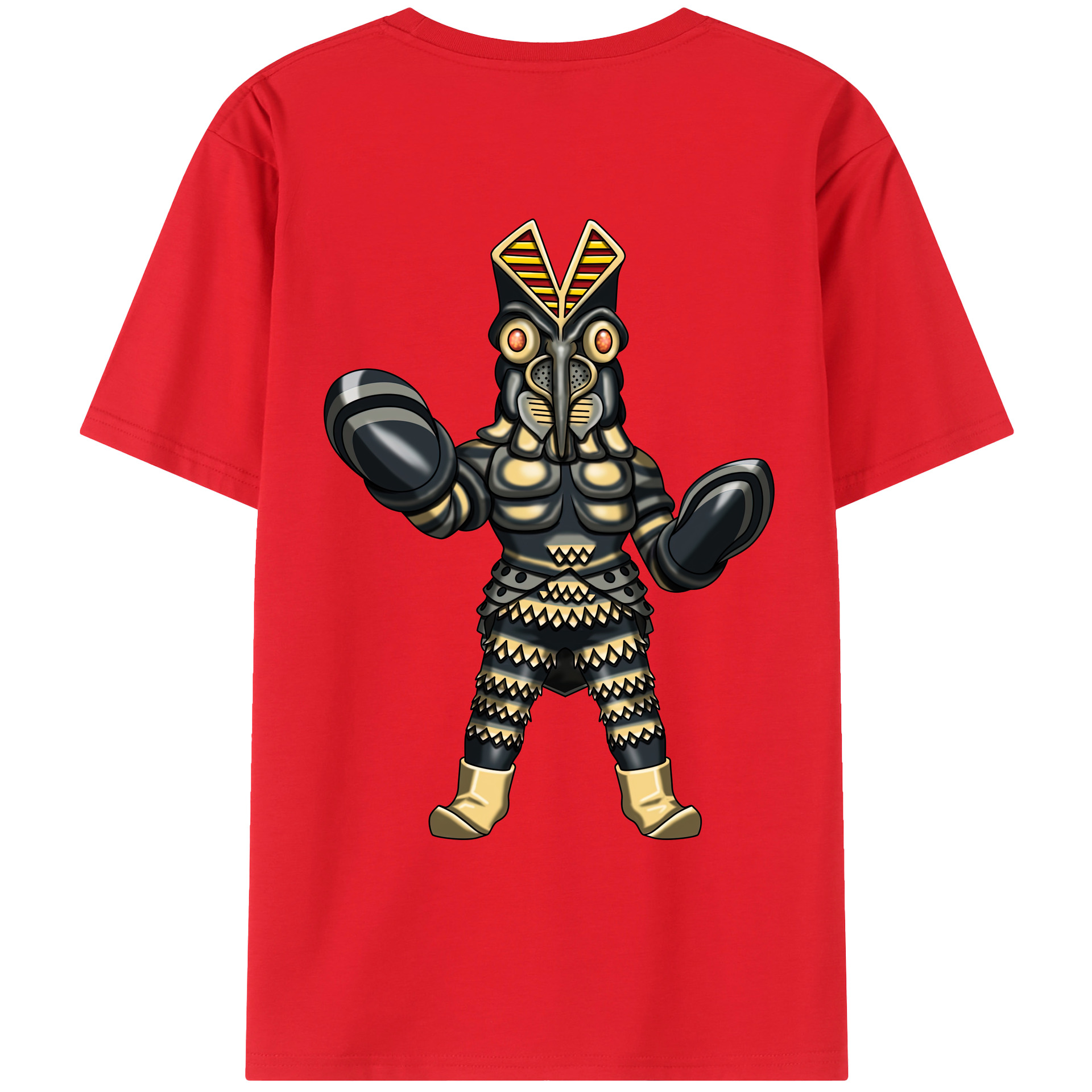 （画像用） ウルトラマン Ultraman 綿100％ メンズ半袖Tシャツ（バックプリント） 通気性