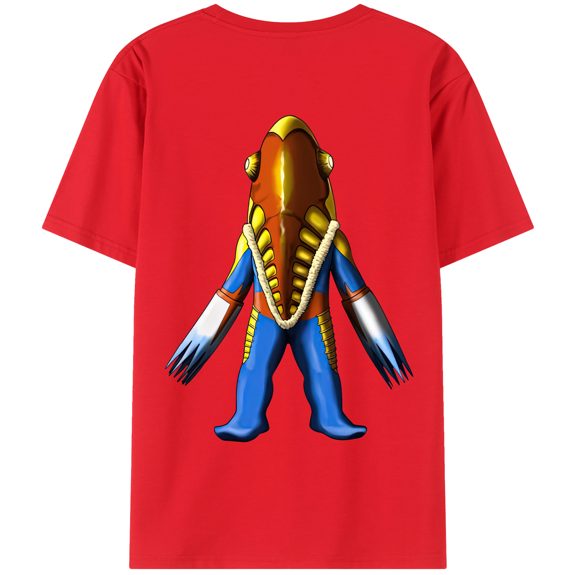 （画像用） ウルトラマン Ultraman 綿100％ メンズ半袖Tシャツ（バックプリント） 通気性