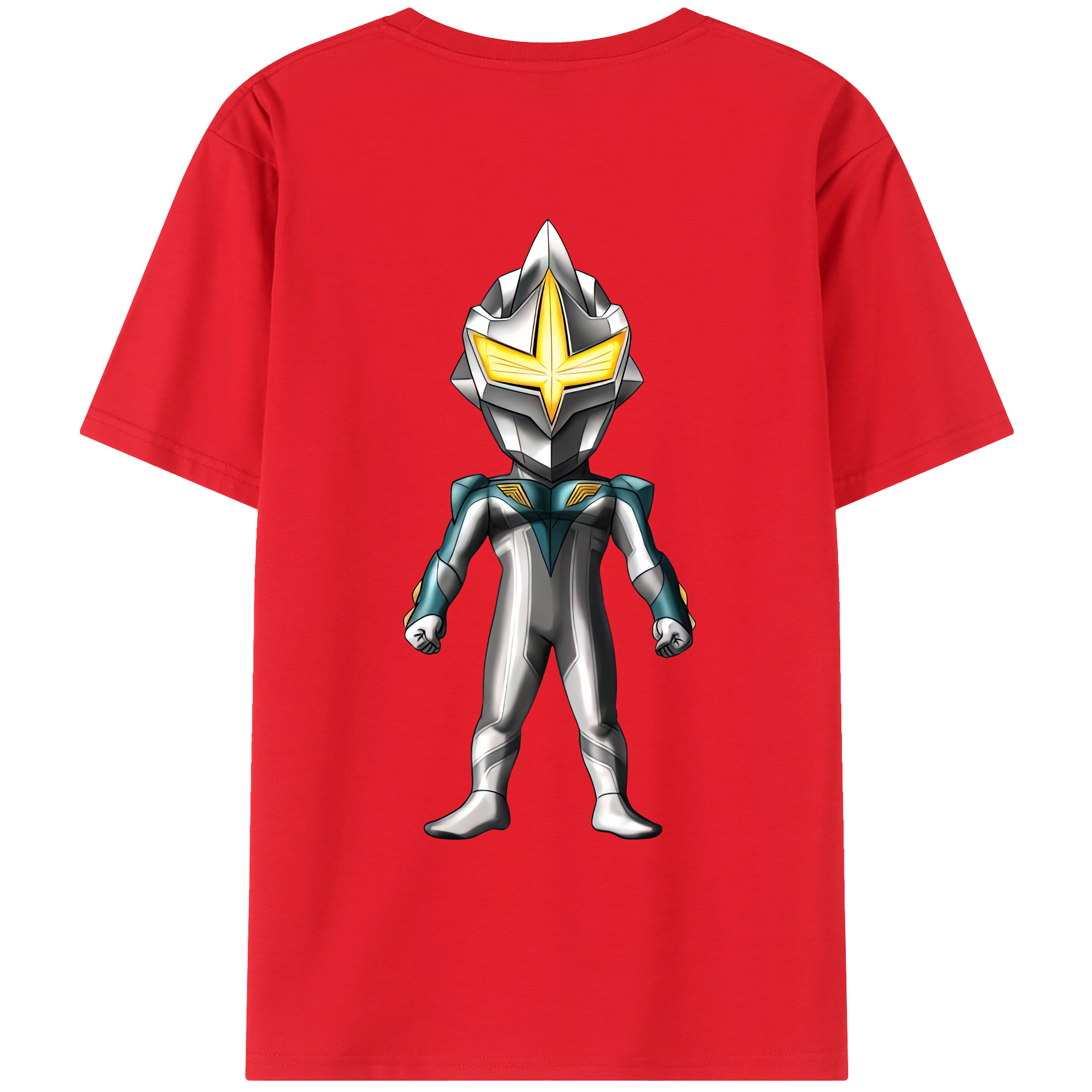 （画像用） ウルトラマン Ultraman 綿100％ メンズ半袖Tシャツ（バックプリント） 通気性