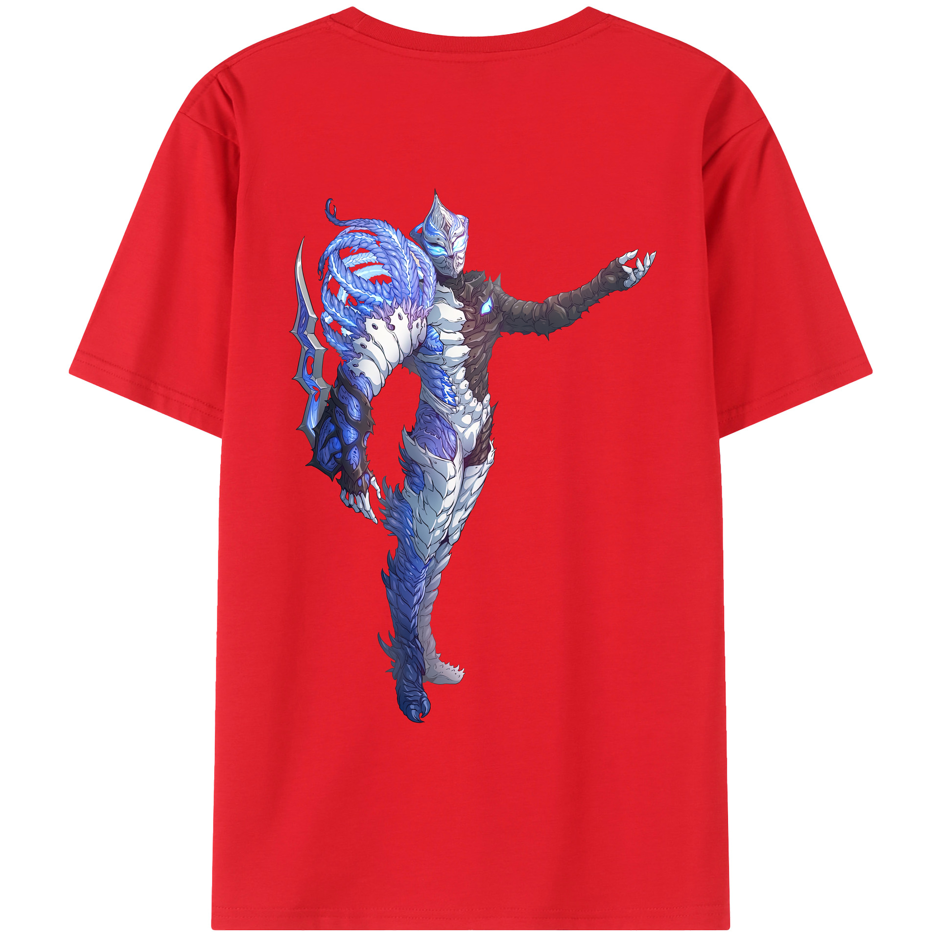 （画像用） ウルトラマン Ultraman 綿100％ メンズ半袖Tシャツ（バックプリント） 通気性