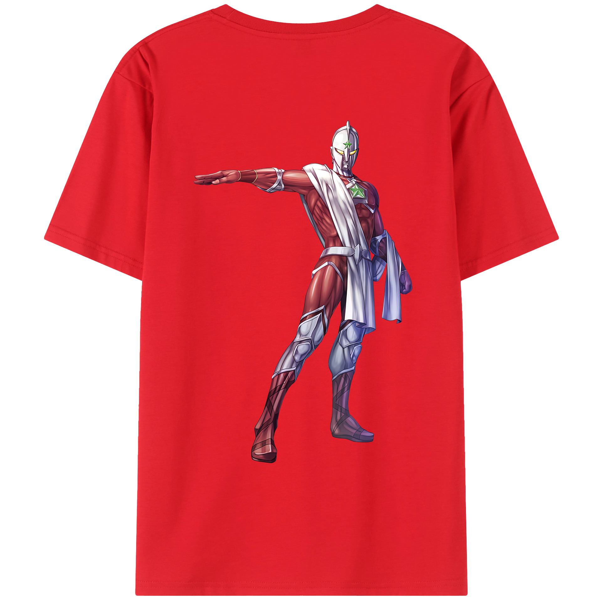 （画像用） ウルトラマン Ultraman 綿100％ メンズ半袖Tシャツ（バックプリント） 通気性