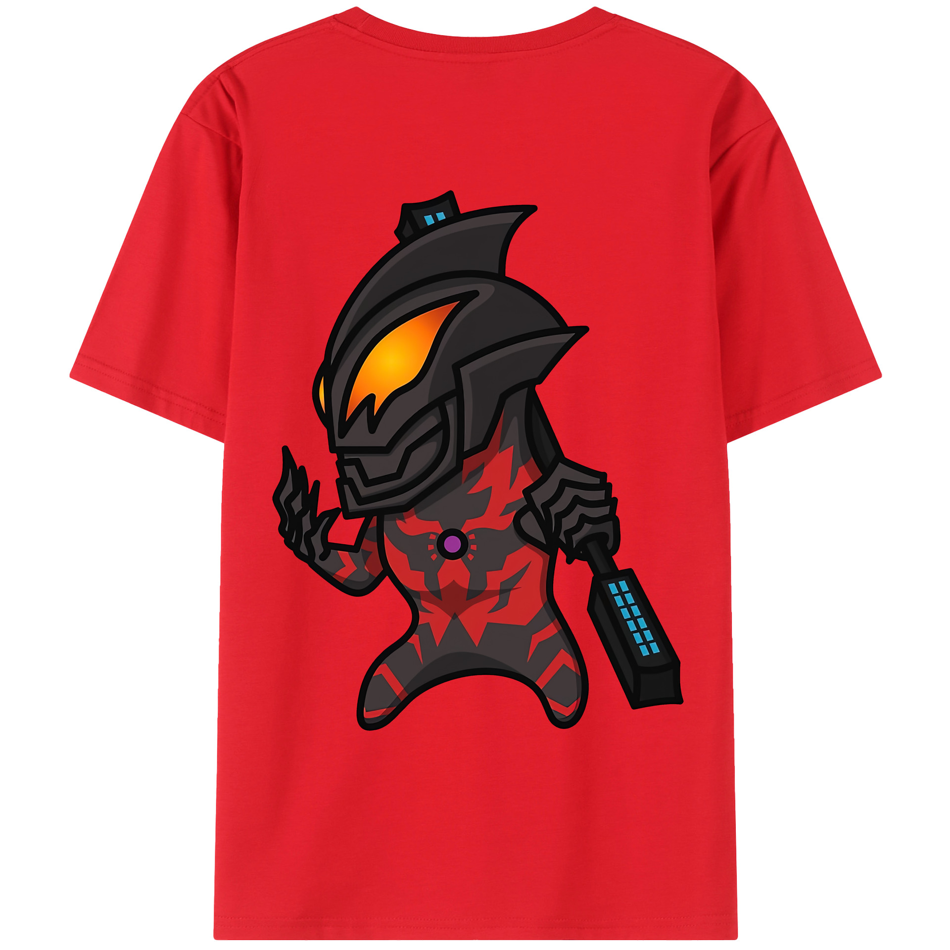 （画像用） ウルトラマン Ultraman 綿100％ メンズ半袖Tシャツ（バックプリント） 通気性