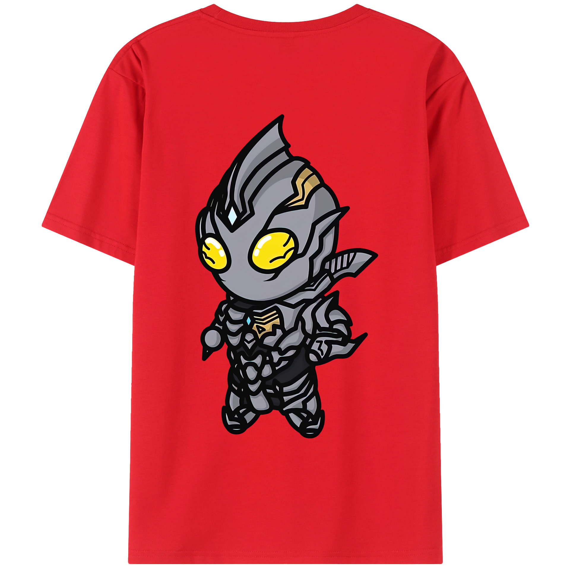 （画像用） ウルトラマン Ultraman 綿100％ メンズ半袖Tシャツ（バックプリント） 通気性