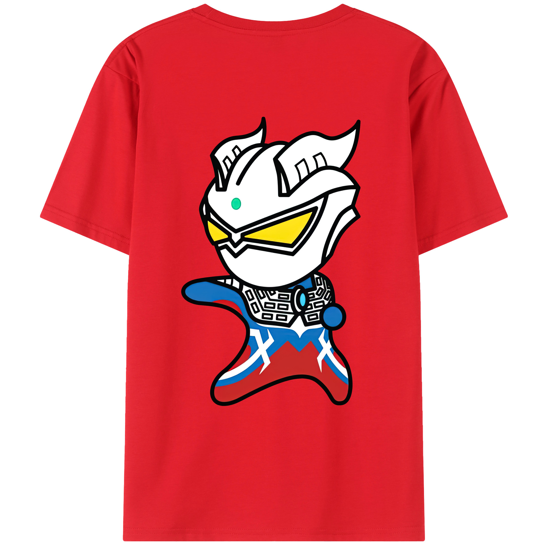 （画像用） ウルトラマン Ultraman 綿100％ メンズ半袖Tシャツ（バックプリント） 通気性