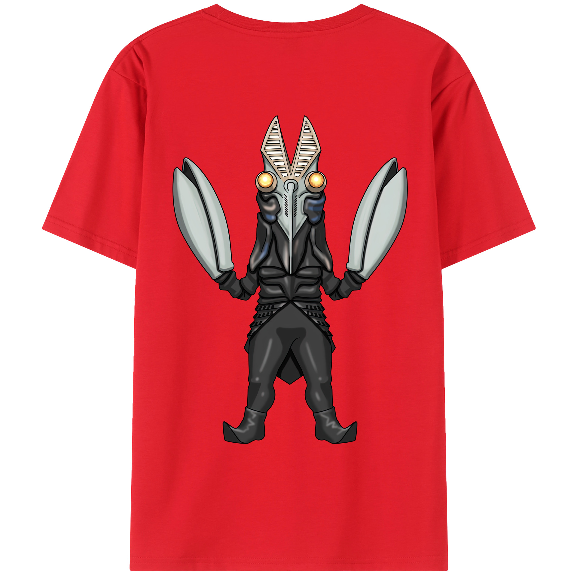 （画像用） ウルトラマン Ultraman 綿100％ メンズ半袖Tシャツ（バックプリント） 通気性
