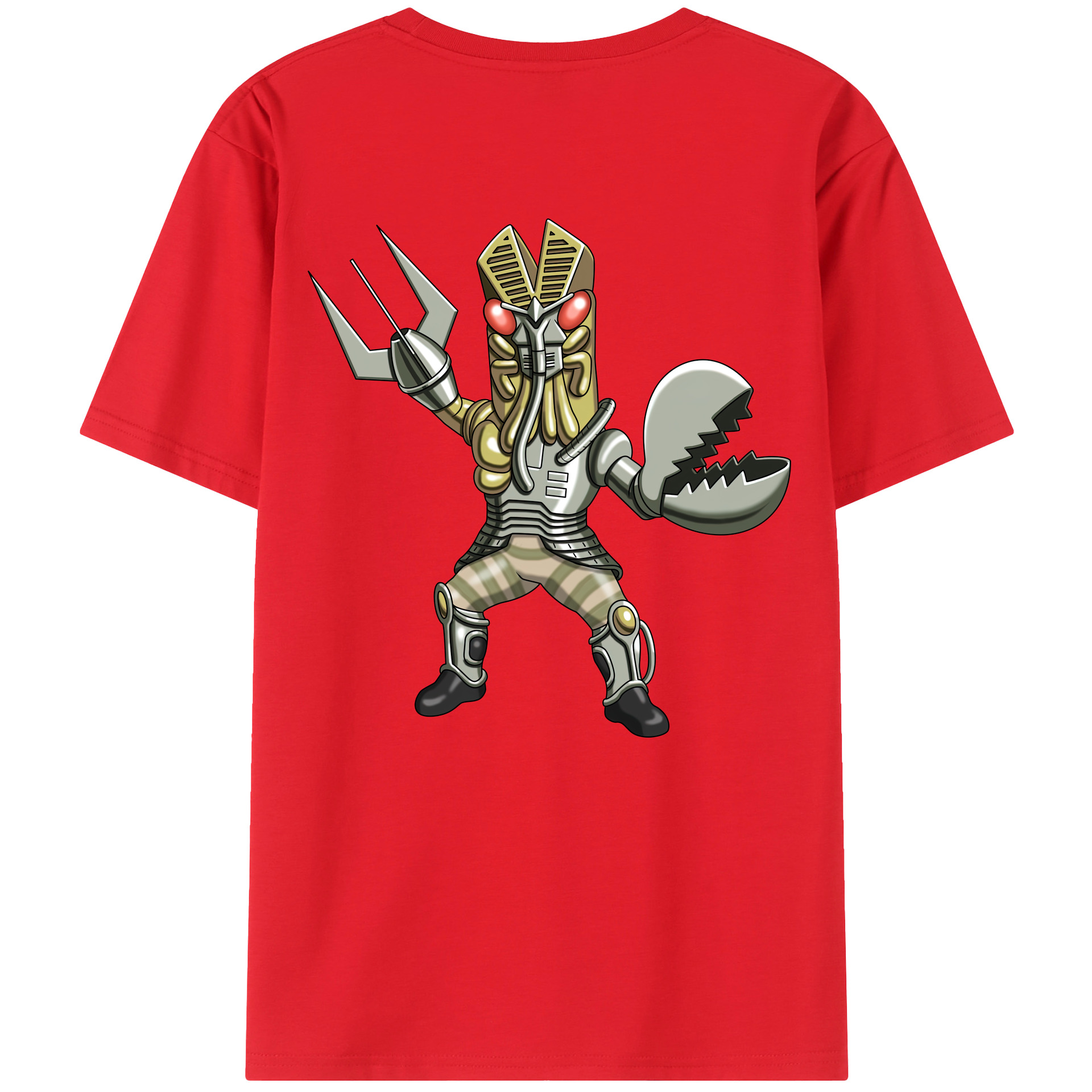 （画像用） ウルトラマン Ultraman 綿100％ メンズ半袖Tシャツ（バックプリント） 通気性