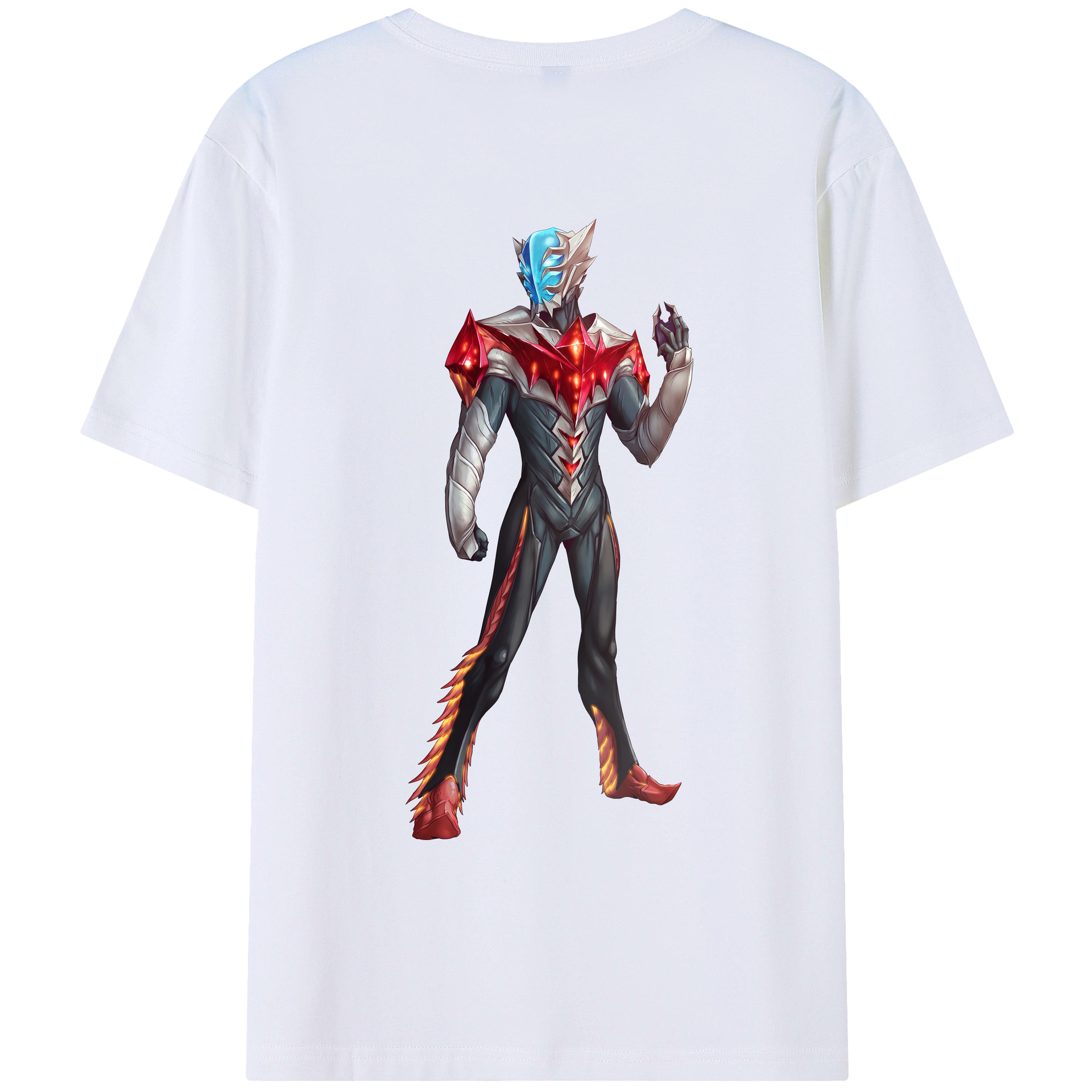 （画像用） ウルトラマン Ultraman 綿100％ メンズ半袖Tシャツ（バックプリント） 通気性