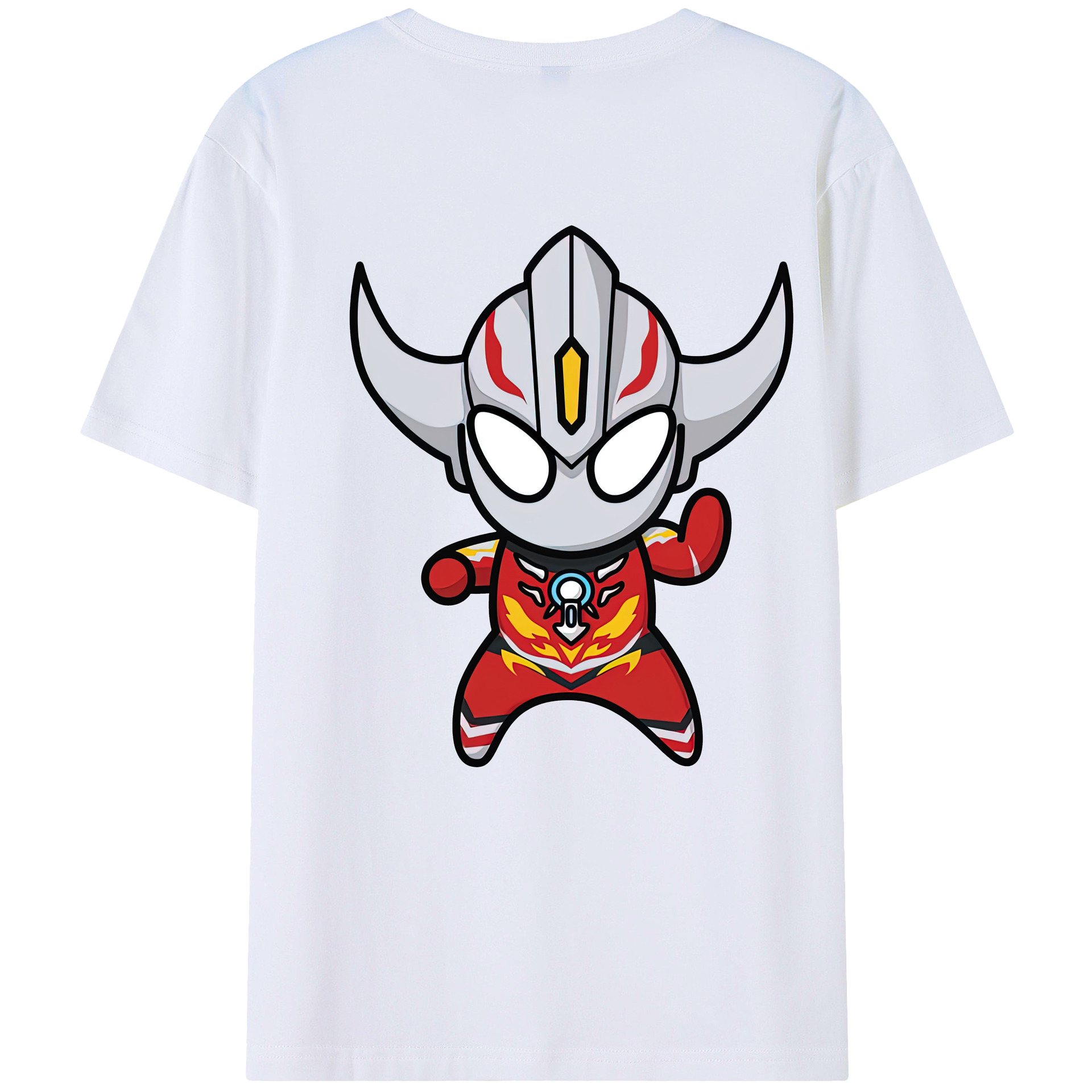 （画像用） ウルトラマン Ultraman 綿100％ メンズ半袖Tシャツ（バックプリント） 通気性