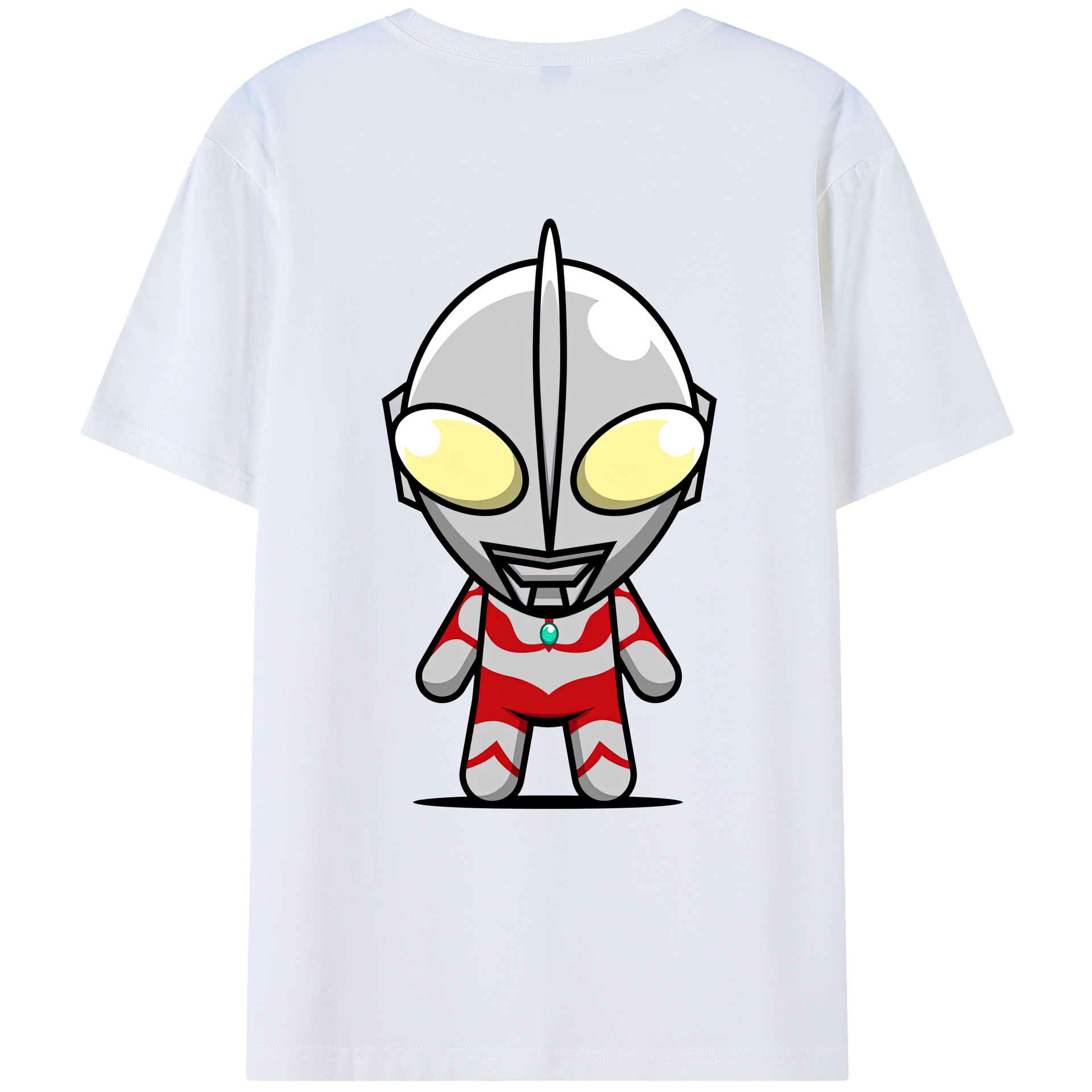 （画像用） ウルトラマン Ultraman 綿100％ メンズ半袖Tシャツ（バックプリント） 通気性