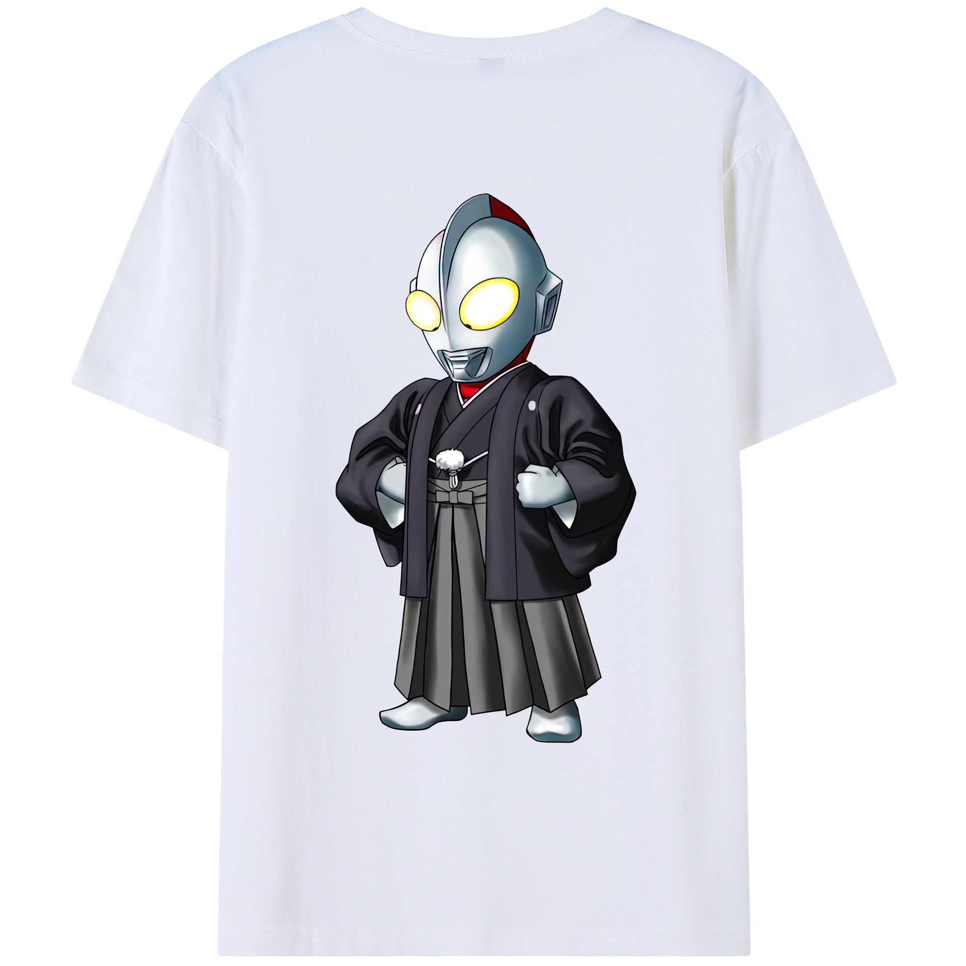 （画像用） ウルトラマン Ultraman 綿100％ メンズ半袖Tシャツ（バックプリント） 通気性