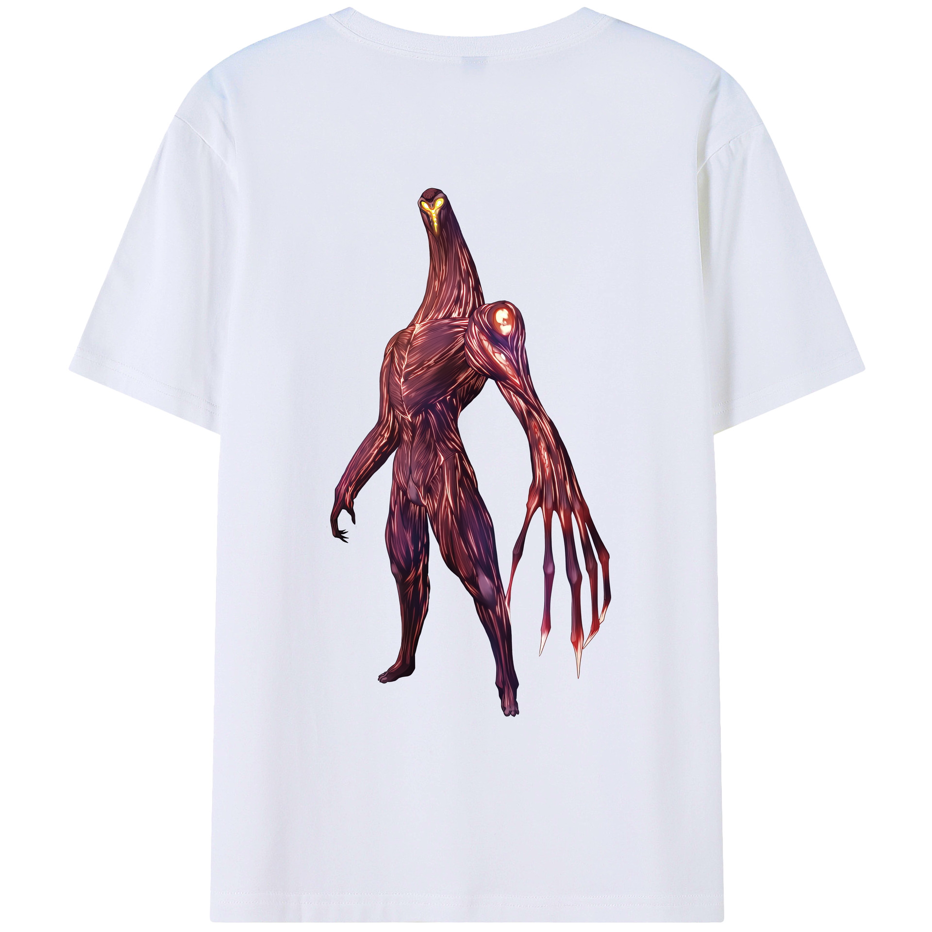 （画像用） ウルトラマン Ultraman 綿100％ メンズ半袖Tシャツ（バックプリント） 通気性
