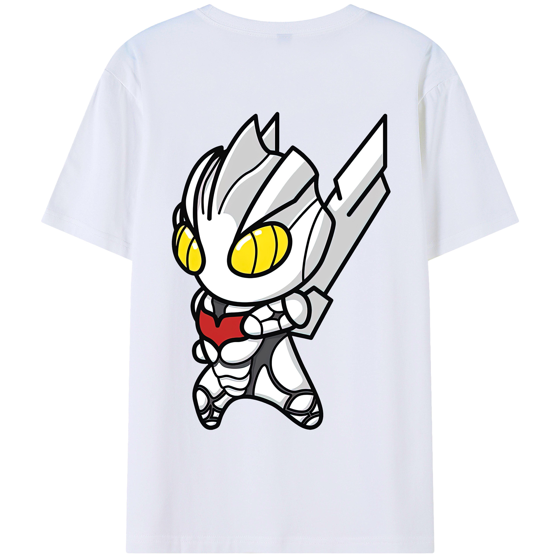 （画像用） ウルトラマン Ultraman 綿100％ メンズ半袖Tシャツ（バックプリント） 通気性