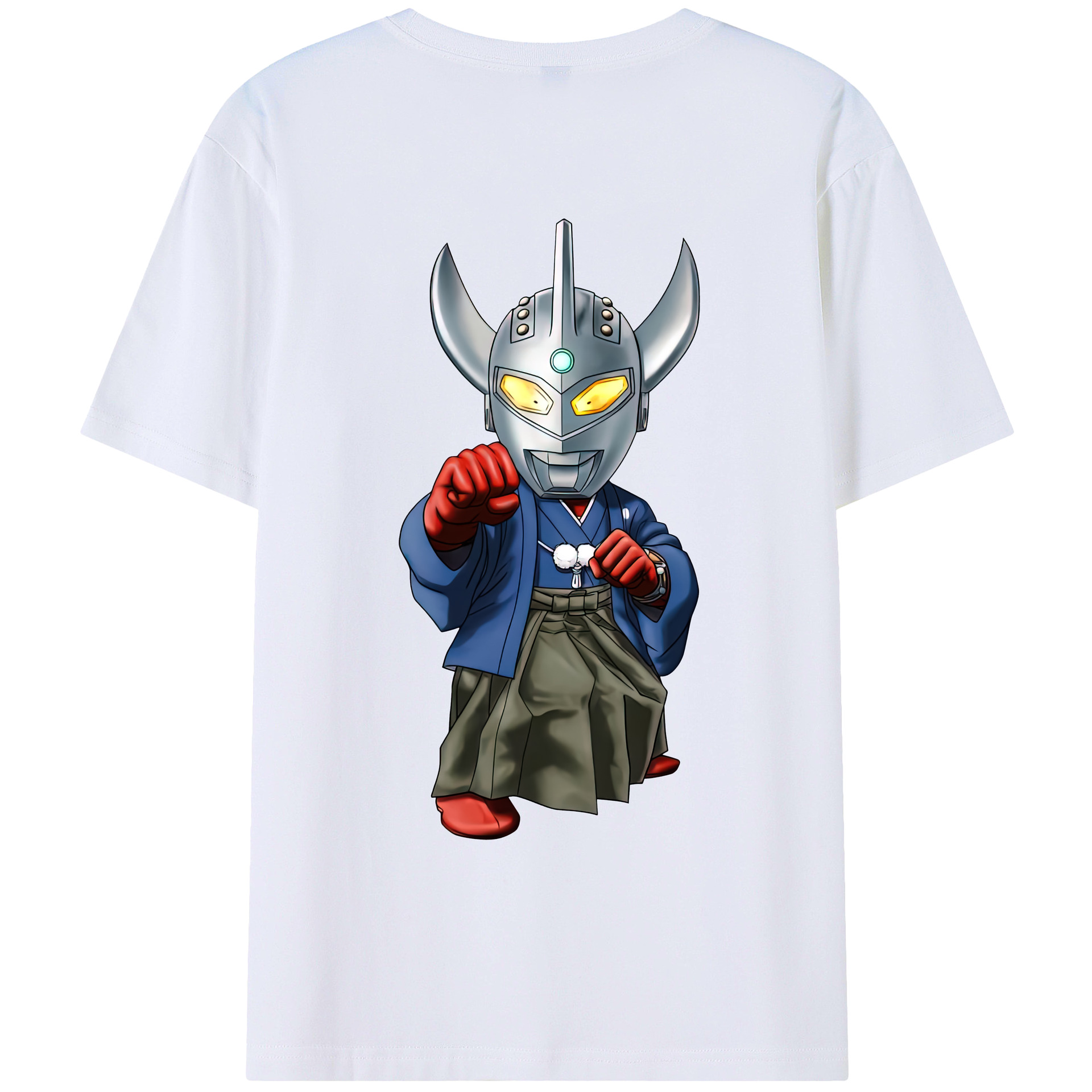 （画像用） ウルトラマン Ultraman 綿100％ メンズ半袖Tシャツ（バックプリント） 通気性