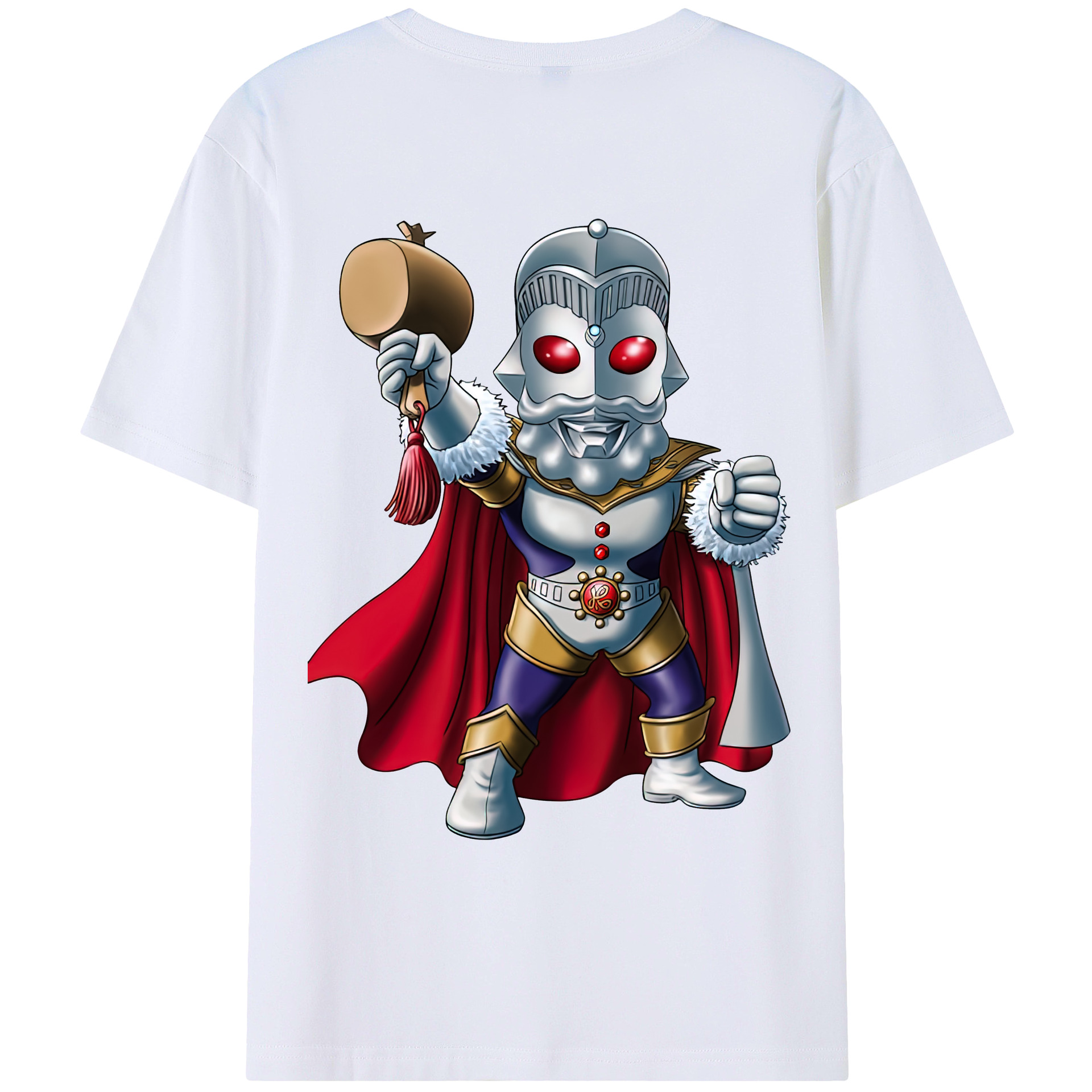 （画像用） ウルトラマン Ultraman 綿100％ メンズ半袖Tシャツ（バックプリント） 通気性