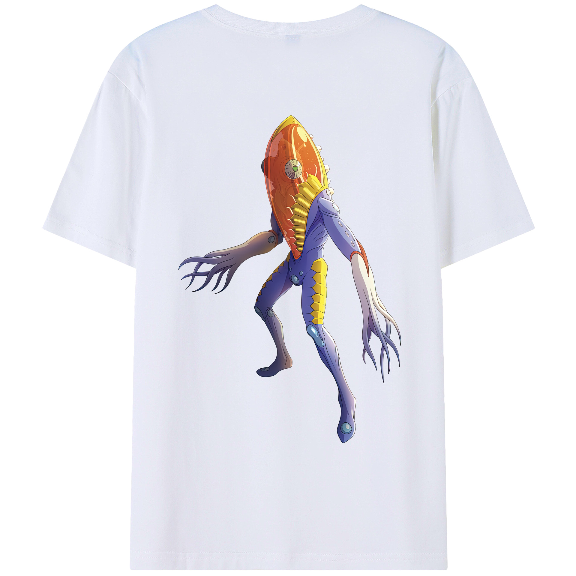 （画像用） ウルトラマン Ultraman 綿100％ メンズ半袖Tシャツ（バックプリント） 通気性