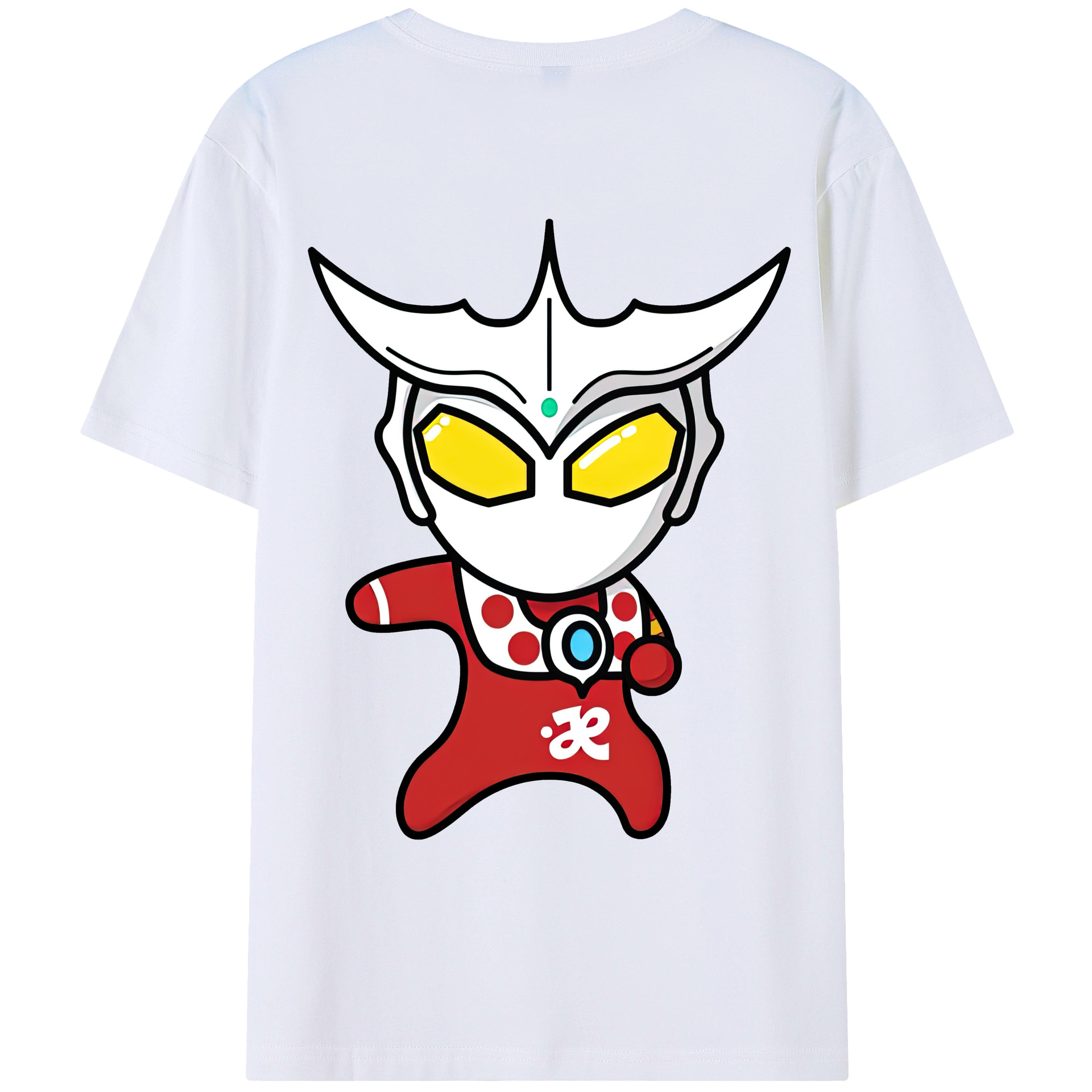 （画像用） ウルトラマン Ultraman 綿100％ メンズ半袖Tシャツ（バックプリント） 通気性