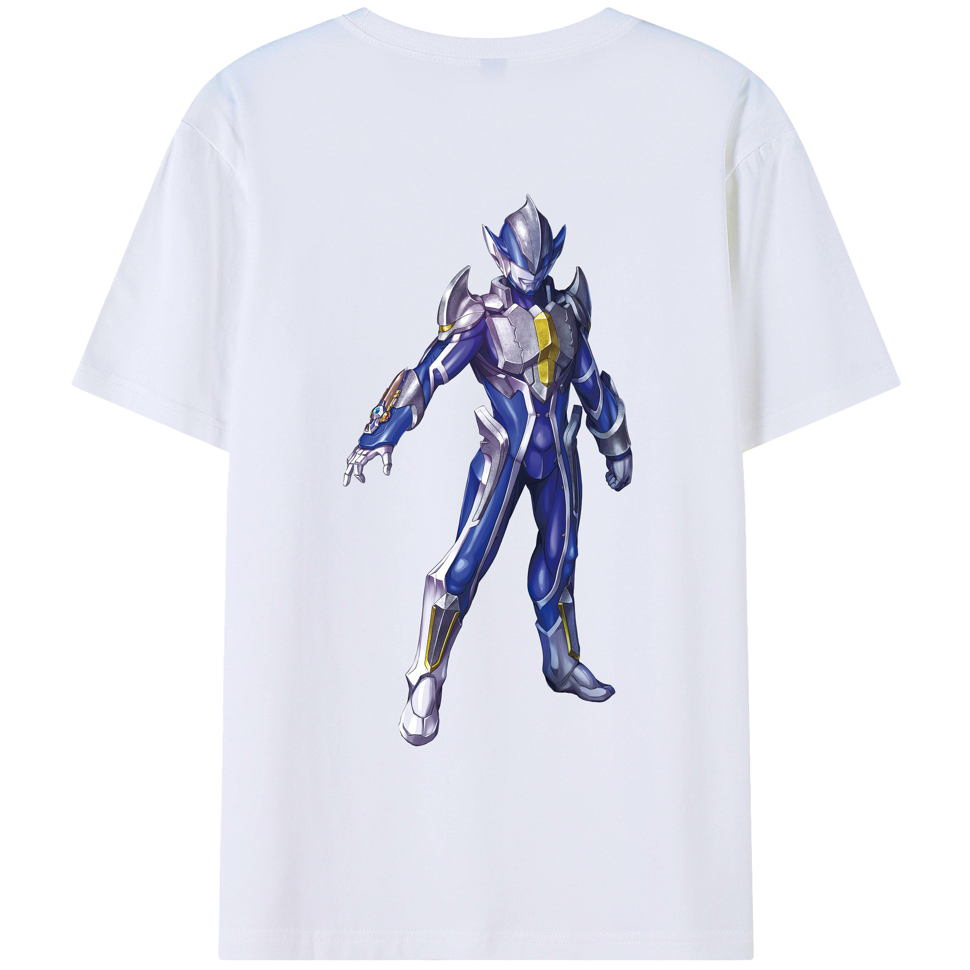 （画像用） ウルトラマン Ultraman 綿100％ メンズ半袖Tシャツ（バックプリント） 通気性