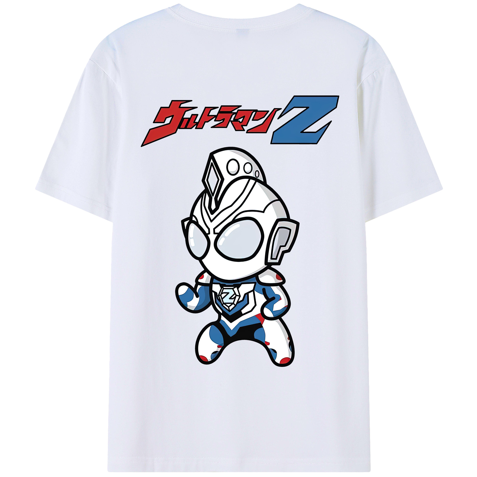 （画像用） ウルトラマン Ultraman 綿100％ メンズ半袖Tシャツ（バックプリント） 通気性