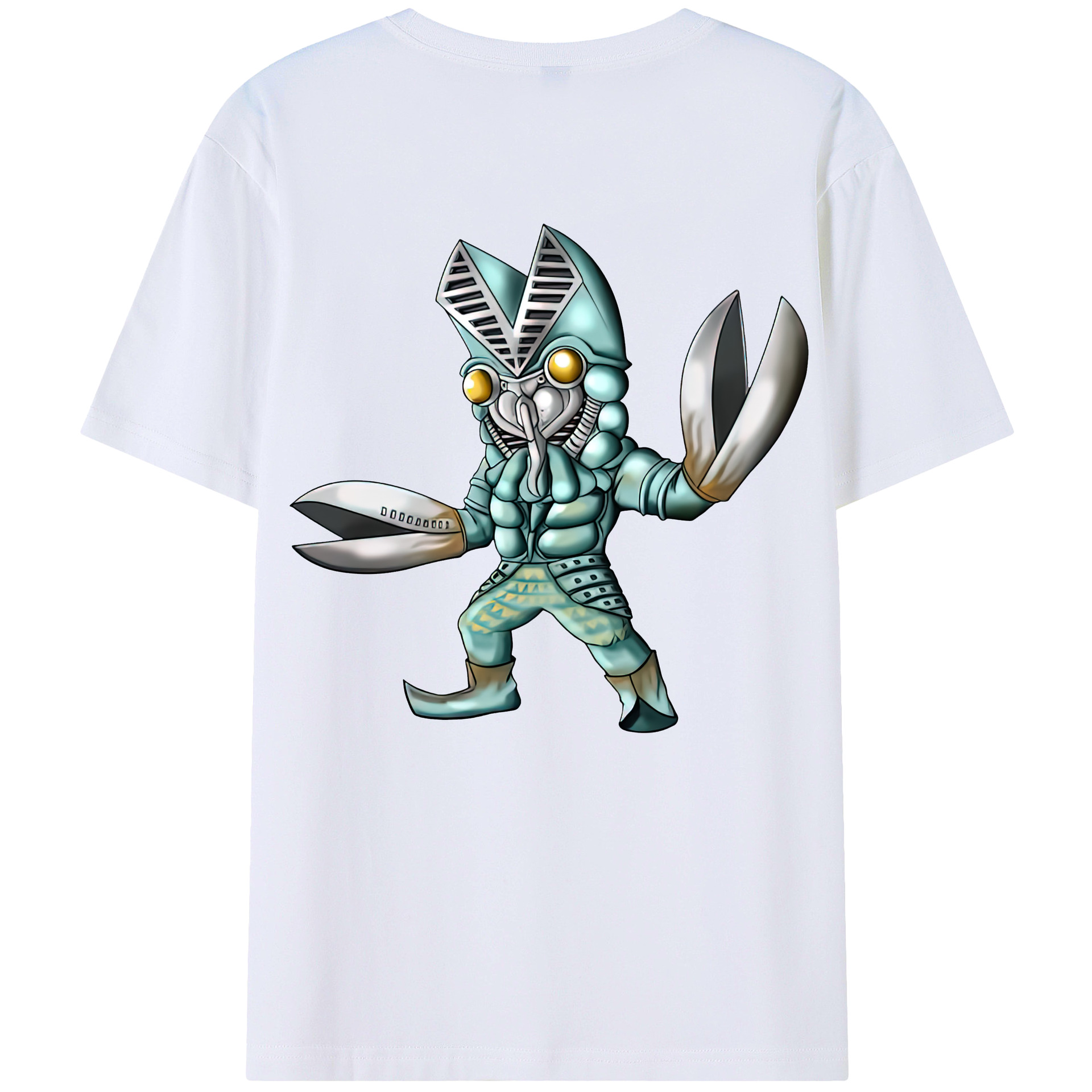 （画像用） ウルトラマン Ultraman 綿100％ メンズ半袖Tシャツ（バックプリント） 通気性
