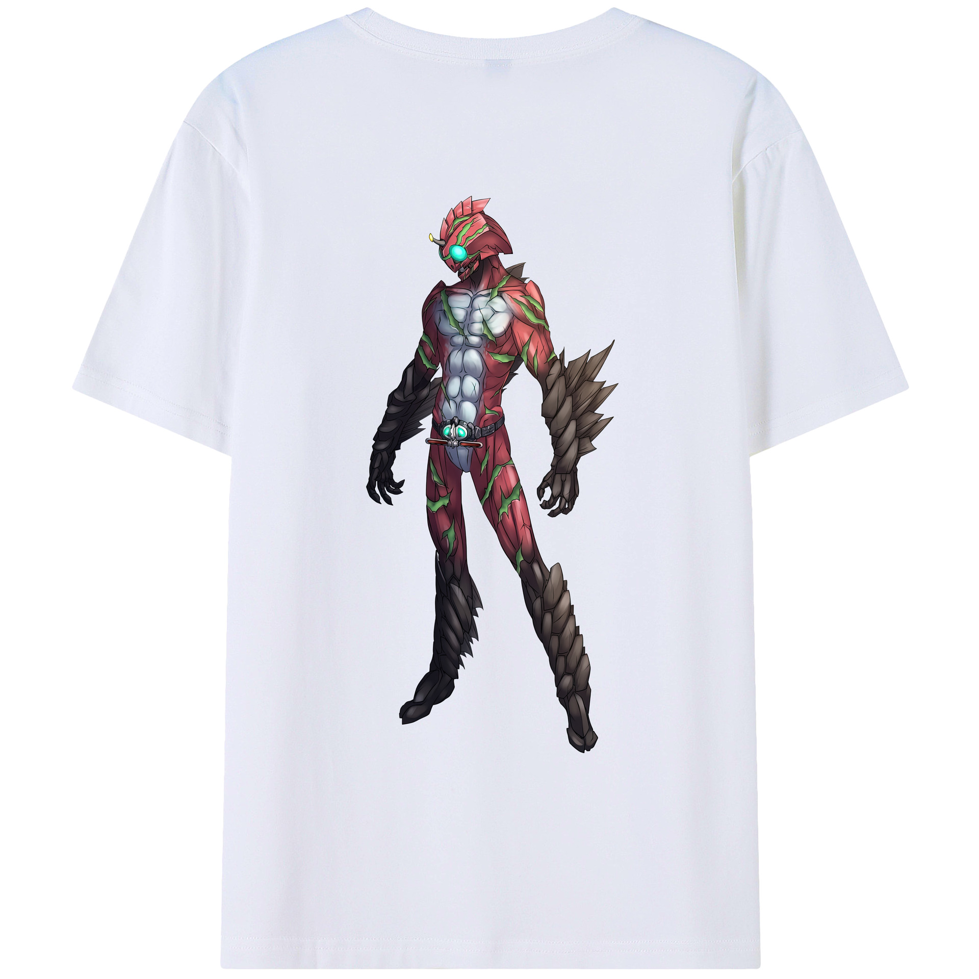 （画像用） ウルトラマン Ultraman 綿100％ メンズ半袖Tシャツ（バックプリント） 通気性