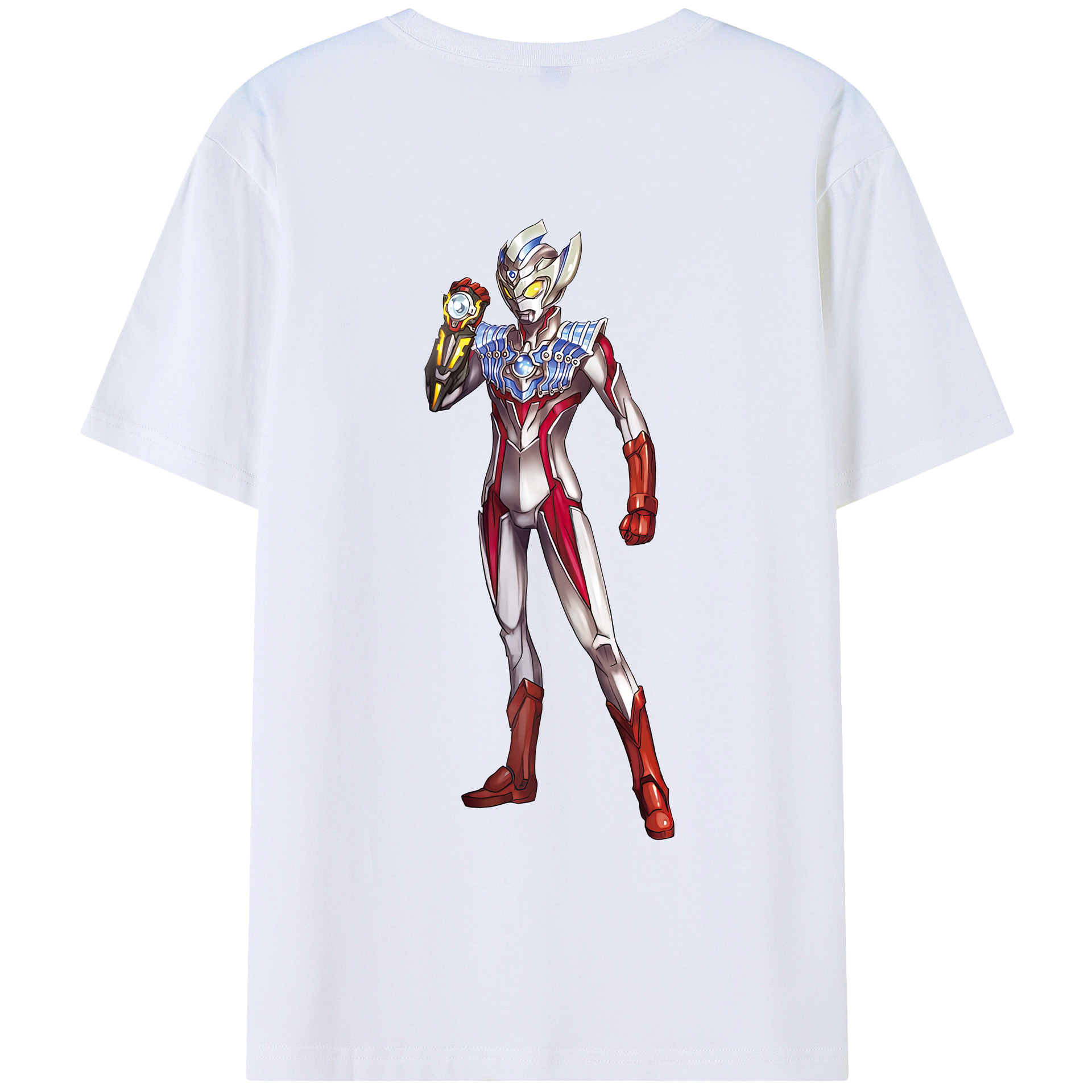 （画像用） ウルトラマン Ultraman 綿100％ メンズ半袖Tシャツ（バックプリント） 通気性