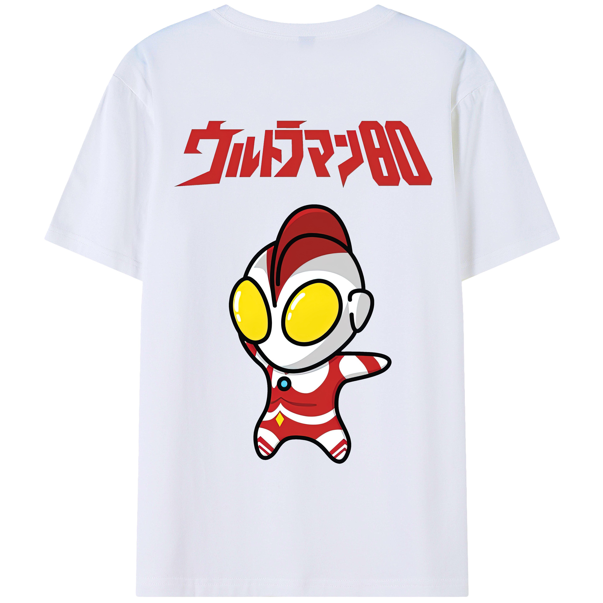 （画像用） ウルトラマン Ultraman 綿100％ メンズ半袖Tシャツ（バックプリント） 通気性