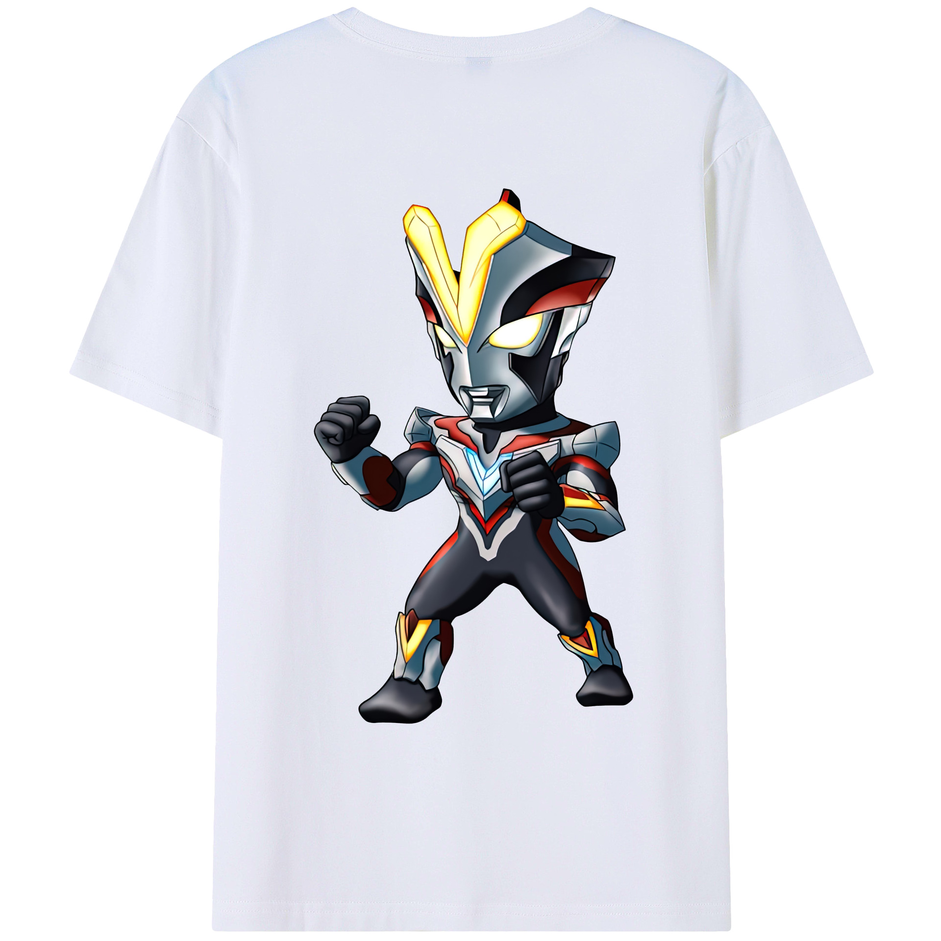 （画像用） ウルトラマン Ultraman 綿100％ メンズ半袖Tシャツ（バックプリント） 通気性