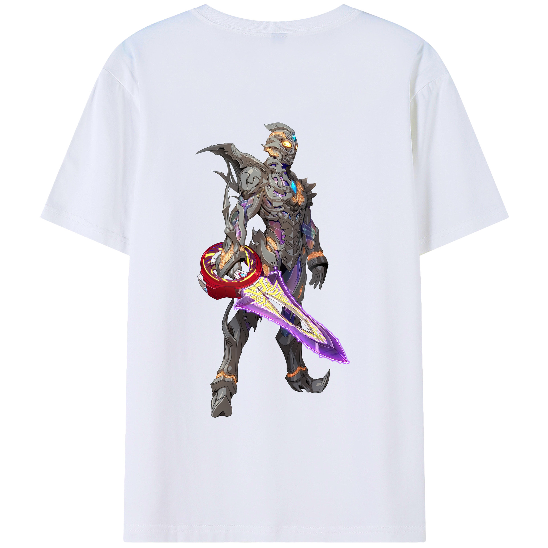（画像用） ウルトラマン Ultraman 綿100％ メンズ半袖Tシャツ（バックプリント） 通気性
