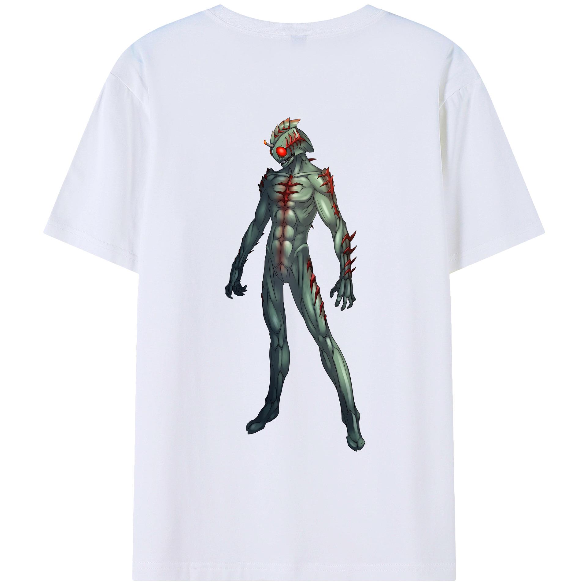 （画像用） ウルトラマン Ultraman 綿100％ メンズ半袖Tシャツ（バックプリント） 通気性