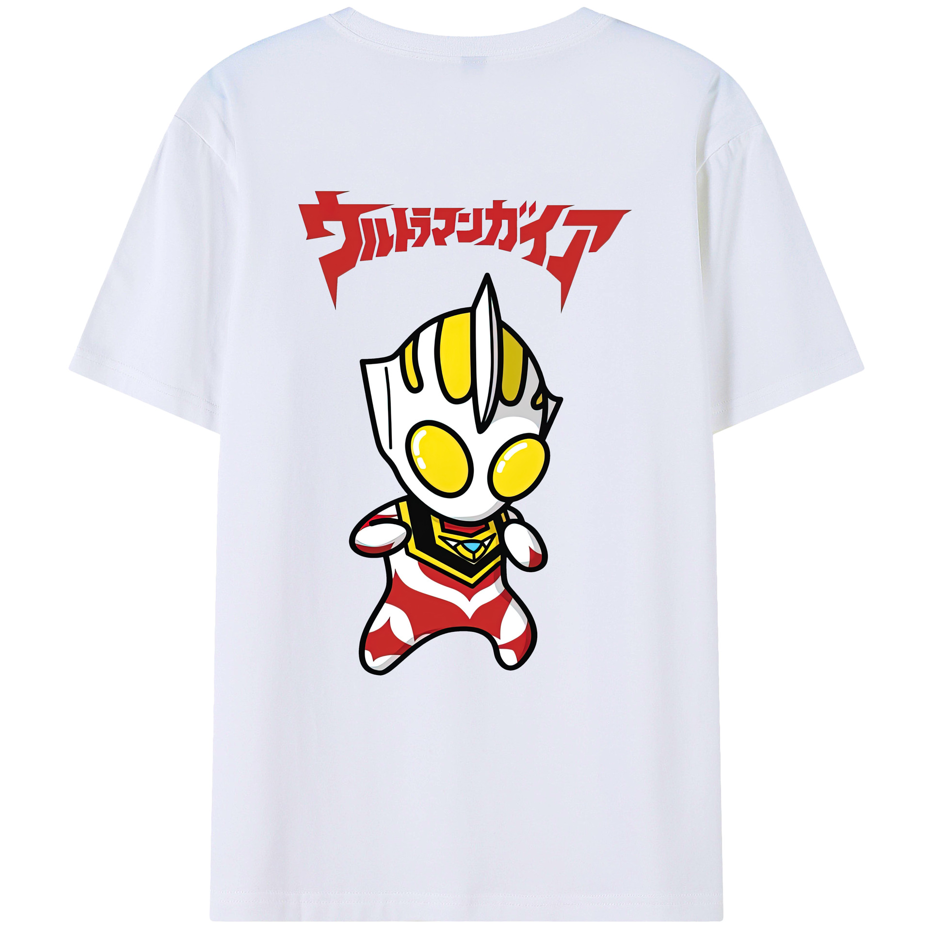 （画像用） ウルトラマン Ultraman 綿100％ メンズ半袖Tシャツ（バックプリント） 通気性