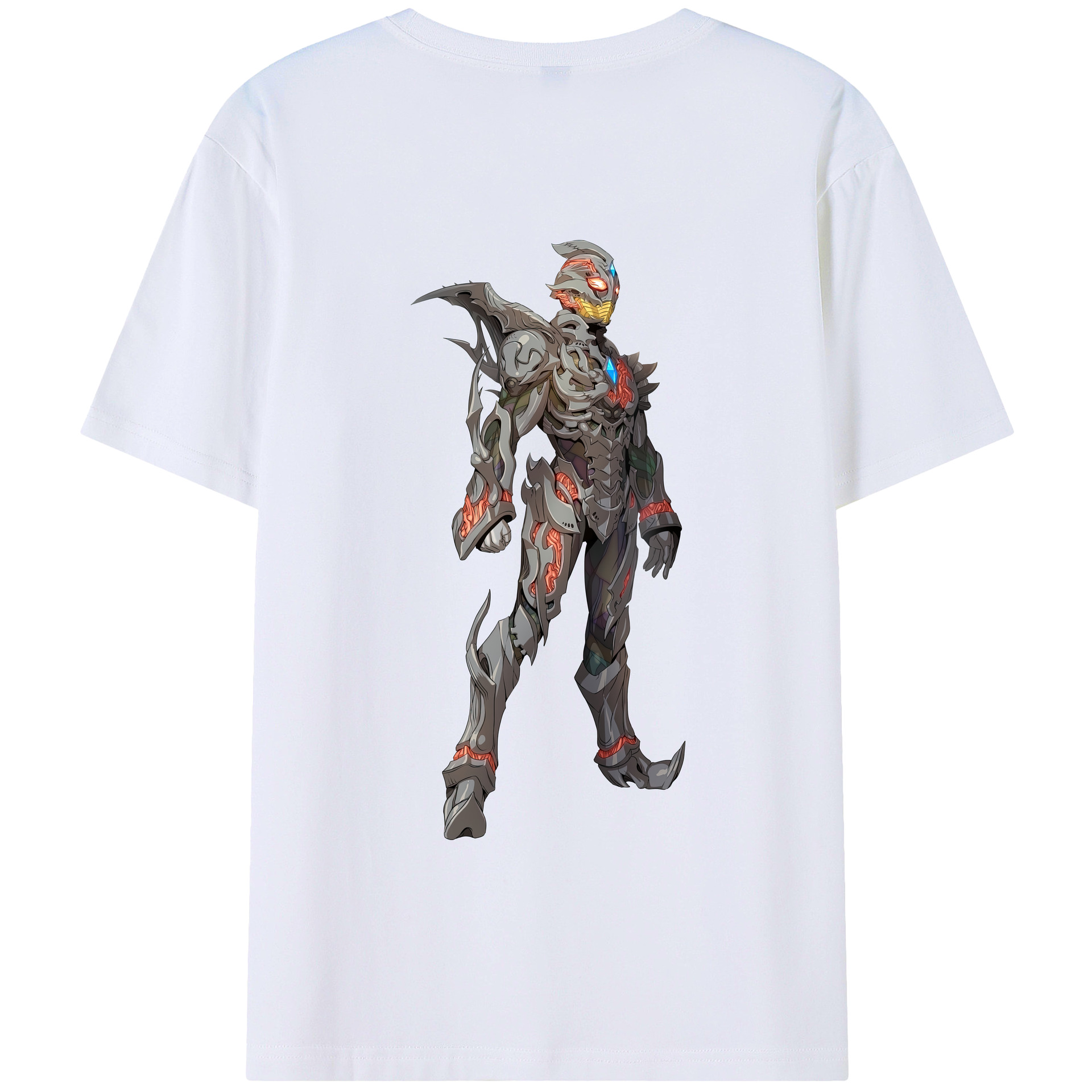 （画像用） ウルトラマン Ultraman 綿100％ メンズ半袖Tシャツ（バックプリント） 通気性