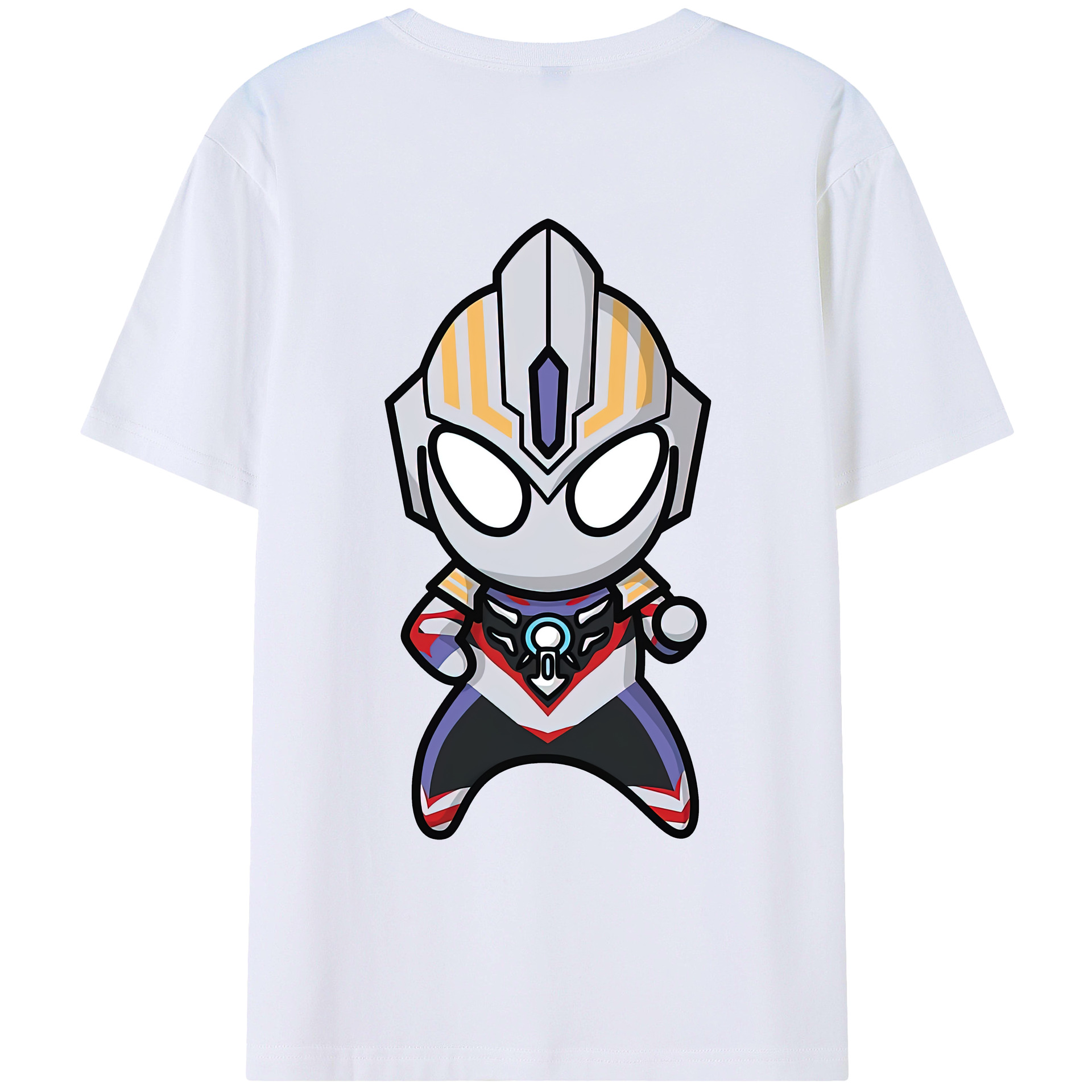 （画像用） ウルトラマン Ultraman 綿100％ メンズ半袖Tシャツ（バックプリント） 通気性