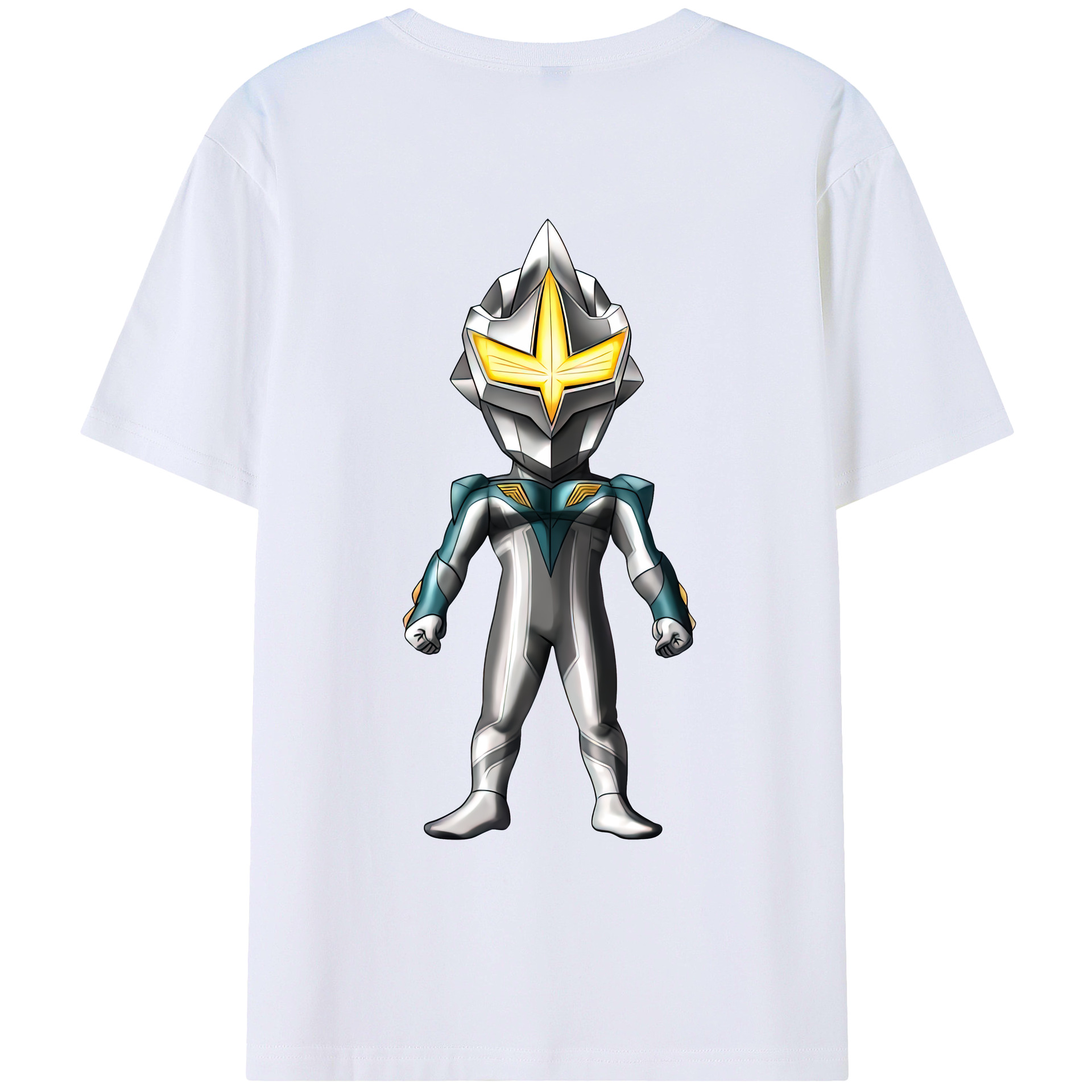 （画像用） ウルトラマン Ultraman 綿100％ メンズ半袖Tシャツ（バックプリント） 通気性
