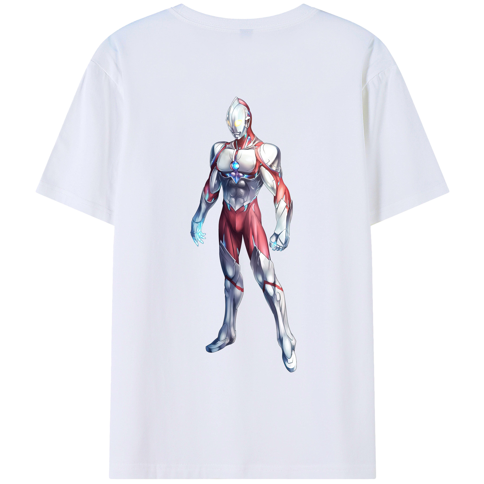 （画像用） ウルトラマン Ultraman 綿100％ メンズ半袖Tシャツ（バックプリント） 通気性