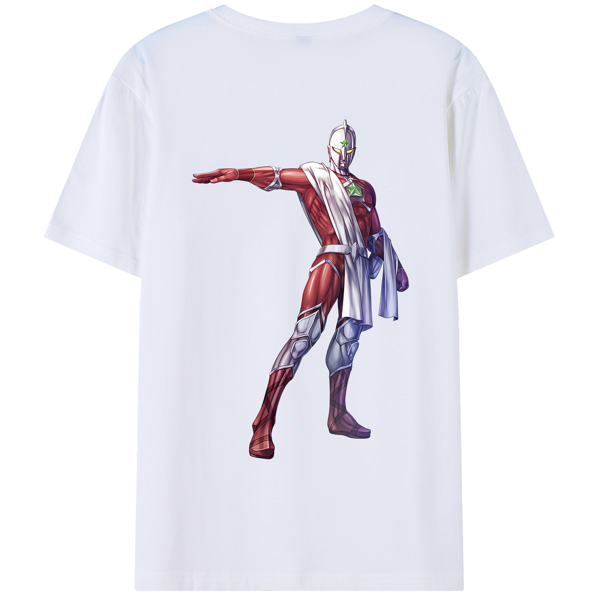 （画像用） ウルトラマン Ultraman 綿100％ メンズ半袖Tシャツ（バックプリント） 通気性